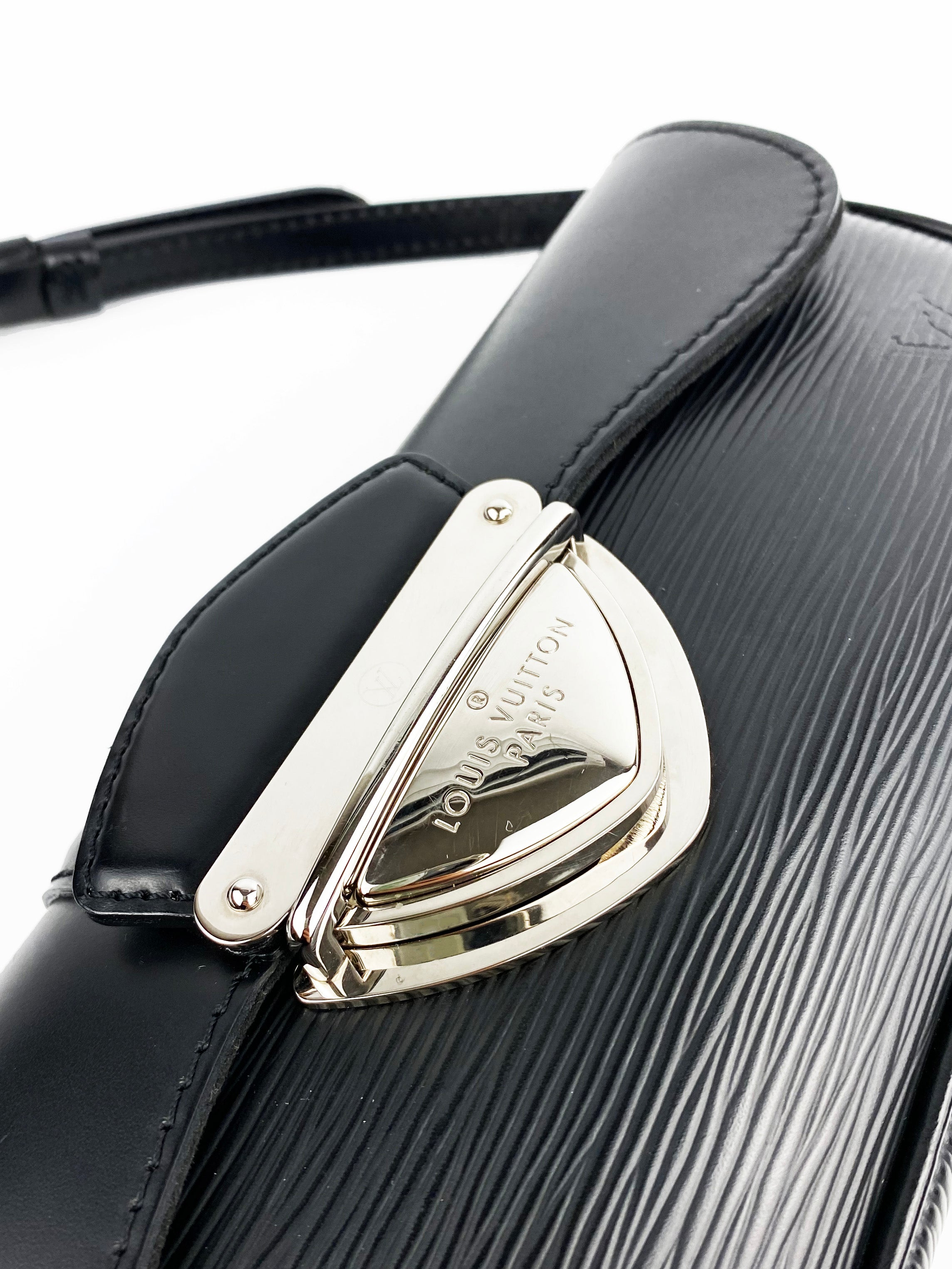 Authentic Louis Vuitton Epi Pochette Montaigne Top Handle Bag - Luxury Leather Crossbody Purse for Women, Perfect for Work, Travel & Evening Events