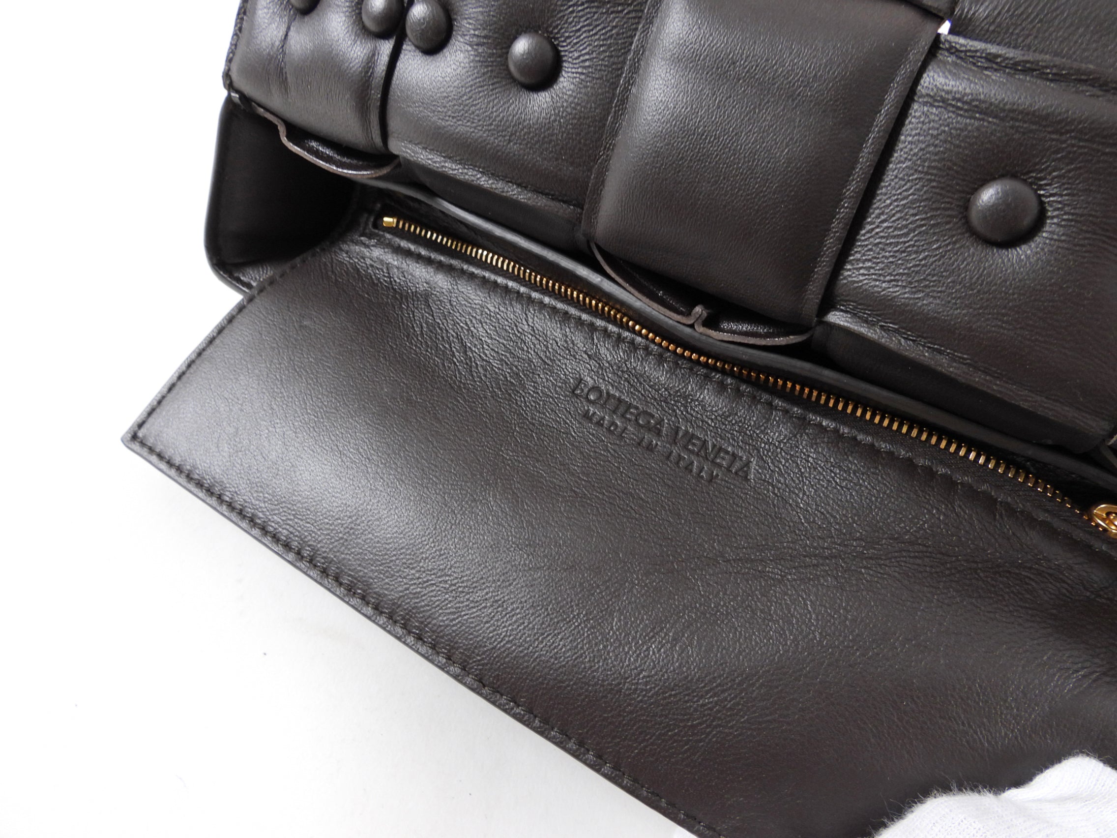 Bottega Veneta Padded Casette Chain Crossbody Bag - Dark Brown Genuine Leather Handbag for Women | Perfect for Work, Travel & Evening Out