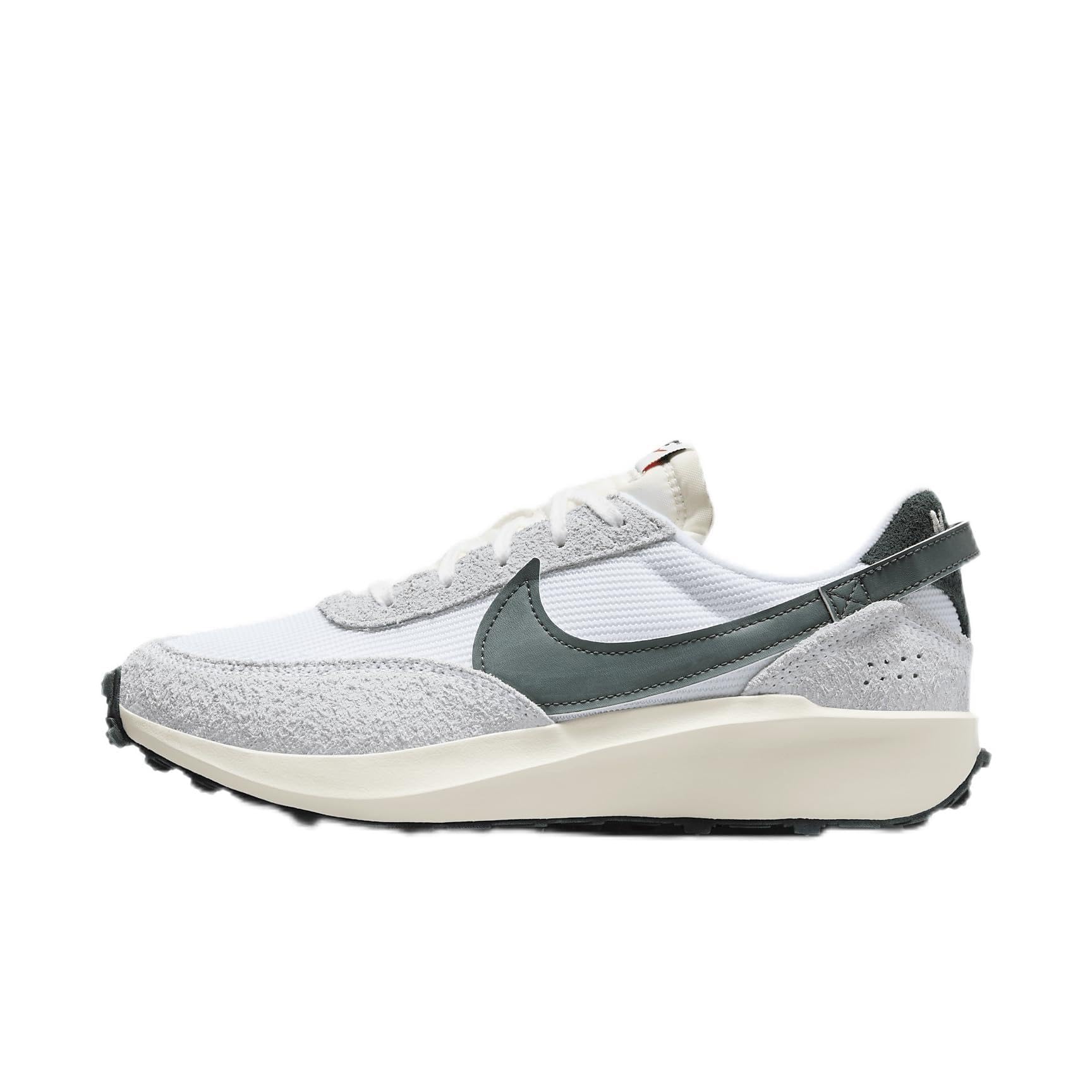 Nike Waffle Debut Vintage Sneakers - Women's Size 6 (DX2931-101) | White/Coconut Milk/Orange/Vintage Green | Retro Running Shoes for Casual Wear & Street Style