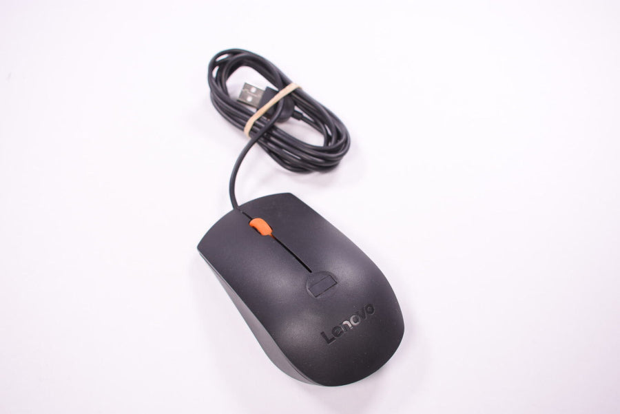 Lenovo 00PH143 USB Laptop Mouse with Fingerprint Sensor - Wireless Optical Mouse for PC, MacBook, Office & Home Use