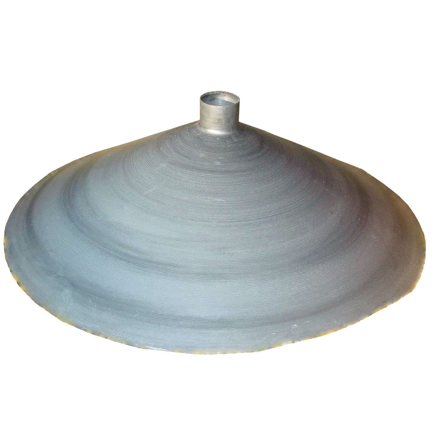 Boss Buck 55 Gallon Heavy Duty Galvanized Steel Funnel for Deer Feeders - Fits Most 55-Gallon Metal & Plastic Drums - Durable One-Piece Spun Design (Silver) - Perfect for Hunting Season & Wildlife Feeding Stations
