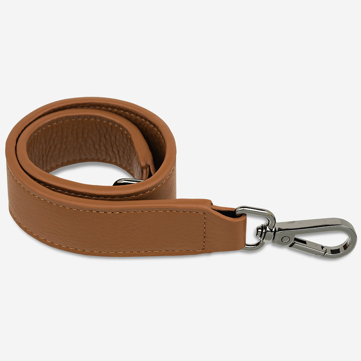 Genuine Leather Short Strap in Camel Color - Perfect for Watches, Handbags & DIY Craft Projects