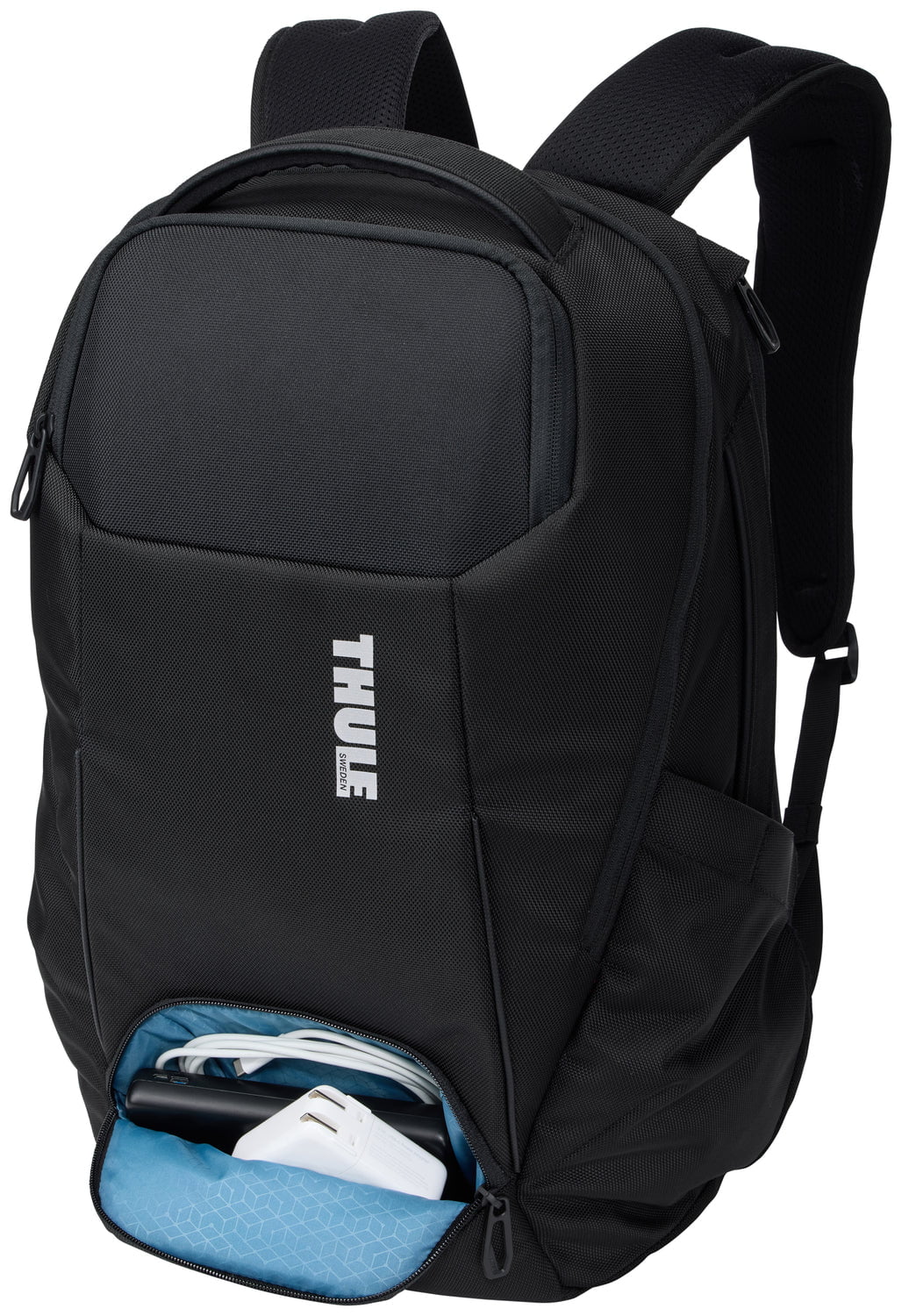 Thule Accent Backpack 26L - Lightweight Water-Resistant Laptop Backpack for Men & Women, Black - Perfect for Travel, Hiking, Work & College