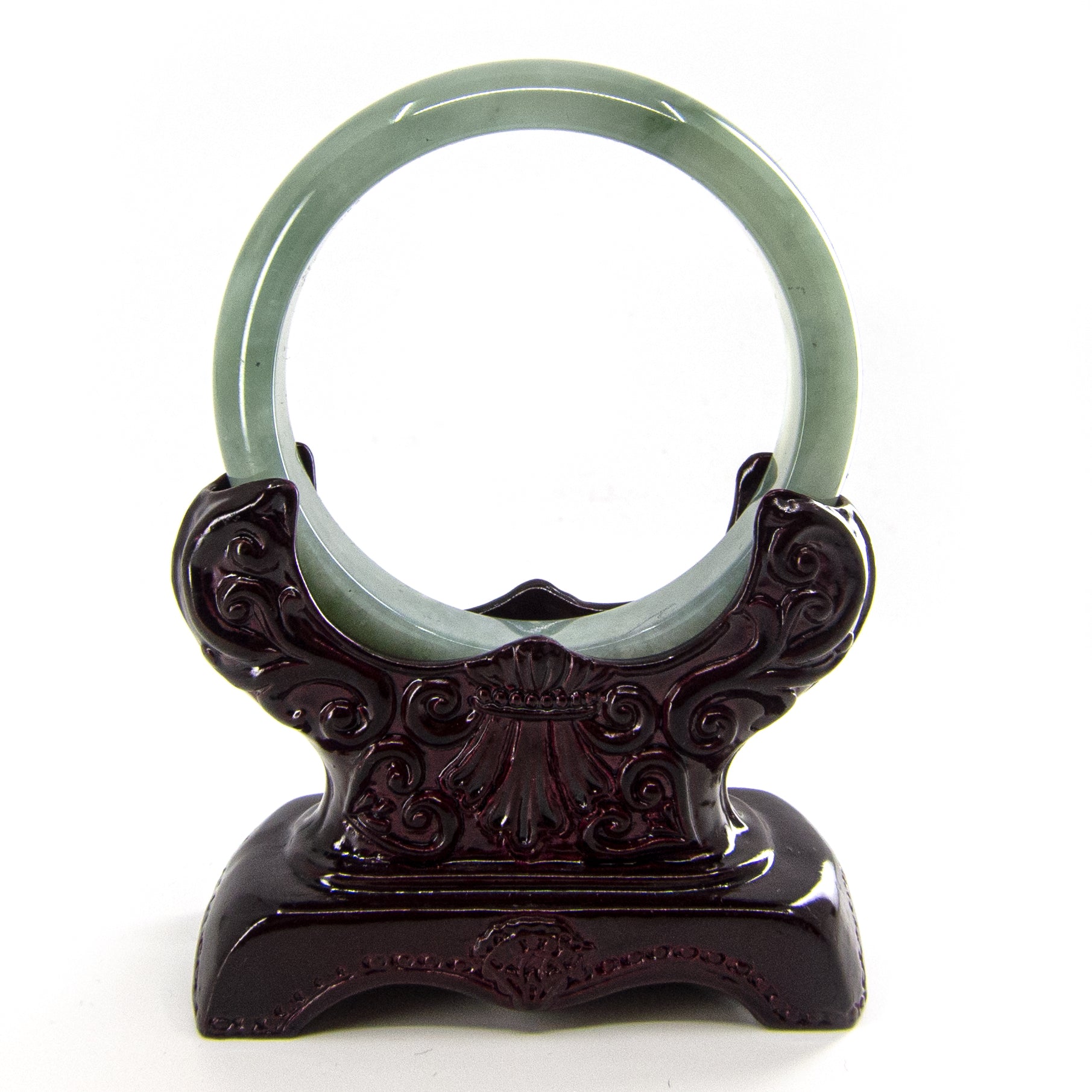 Authentic Jade Bangle Bracelet - Natural Green Jade Stone Handmade Jewelry for Women | Perfect for Gifts, Meditation & Spiritual Healing