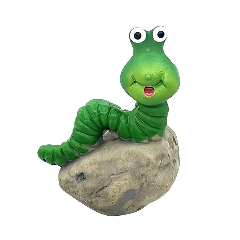 Garden Statues Tortoise Caterpillar Frog Sculpture - Outdoor Lawn Decor, Micro Landscape Flowerpot Statue for Patio, Yard & Garden Decorations | Perfect for Backyard, Flower Beds & Outdoor Spaces
