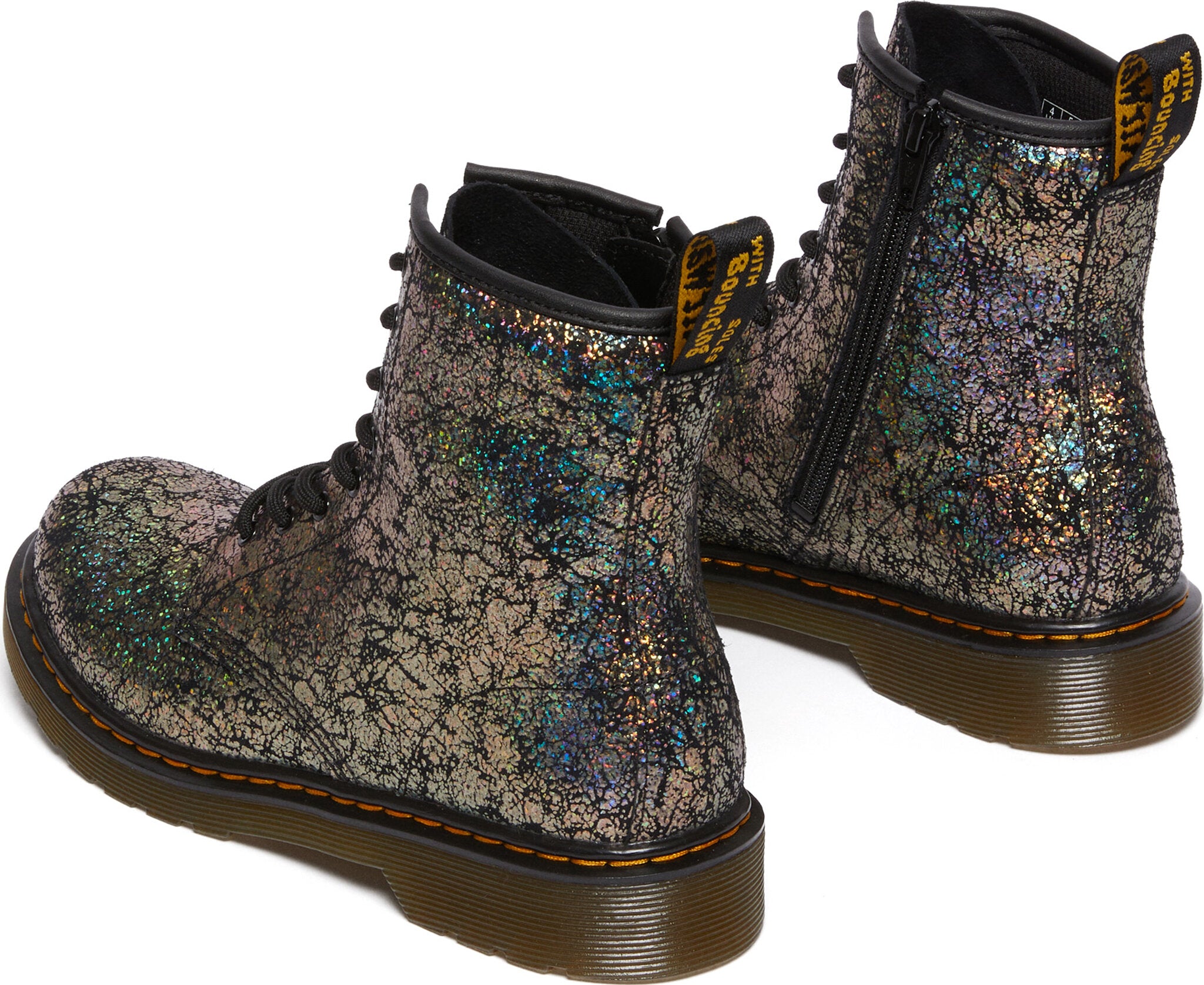Dr. Martens 1460 Leather Lace-Up Boots for Youth - Classic 8-Eye Ankle Boots with Air-Cushioned Sole | Perfect for School, Streetwear & Punk Fashion