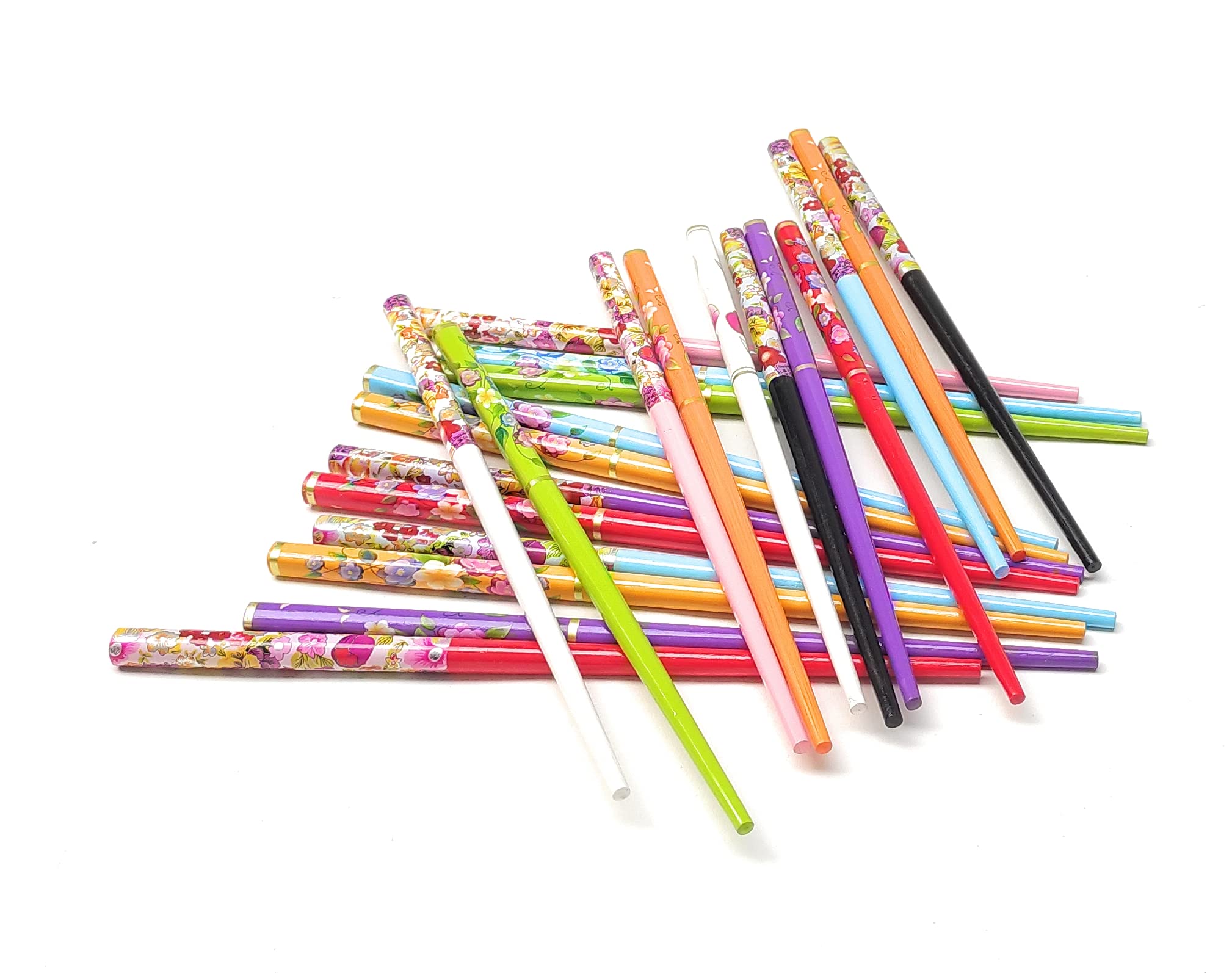 MOOLYAVAAN Handmade Wooden Hair Stick - Natural Juda Pin, Hair Clip, Bun Stick for Women - 4 Pack Multicolor Hair Accessories for Updos, Braids & Special Occasions