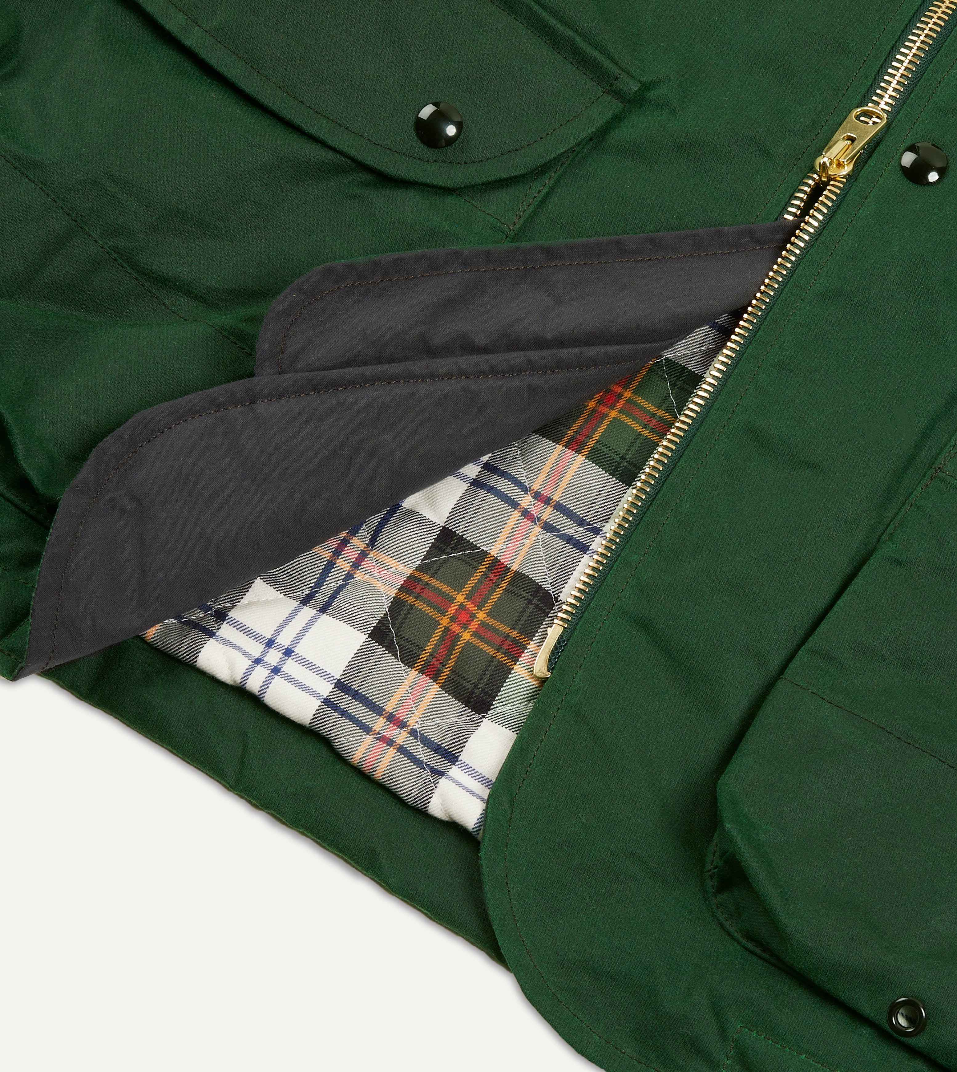 Men's Green Waxed Cotton Coverall Jacket - Waterproof Workwear for Outdoor, Hunting & Farming | Durable & Stylish Utility Jacket