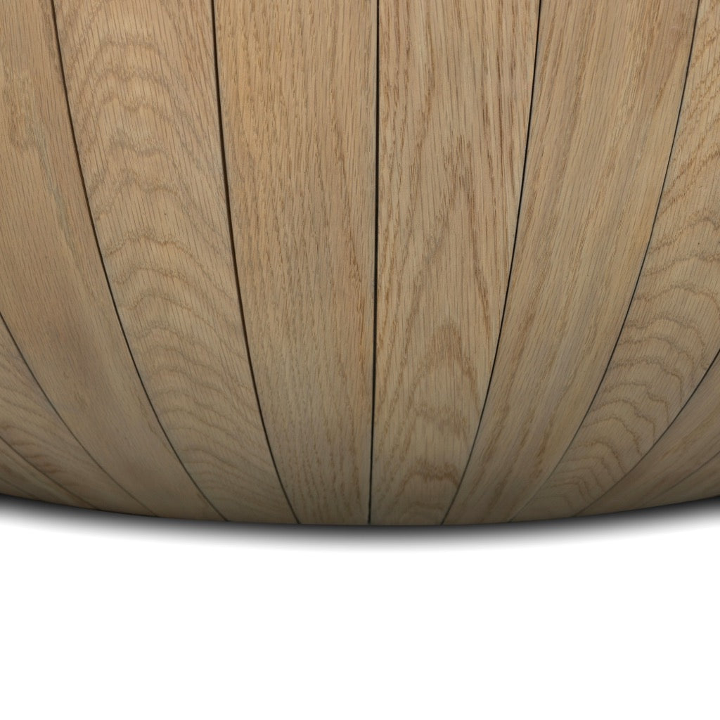 Ryan Oak Coffee Table - Natural Solid Oak Wood for Living Room, Lounge & Office - Rustic Modern Furniture for Home Decor