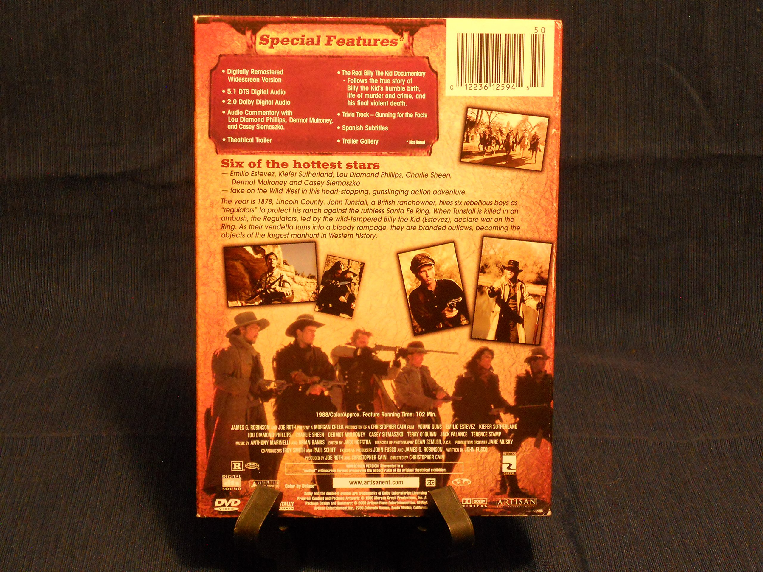 Young Guns (Special Edition) - Classic Western Movie DVD - Perfect for Movie Nights & Western Film Collections