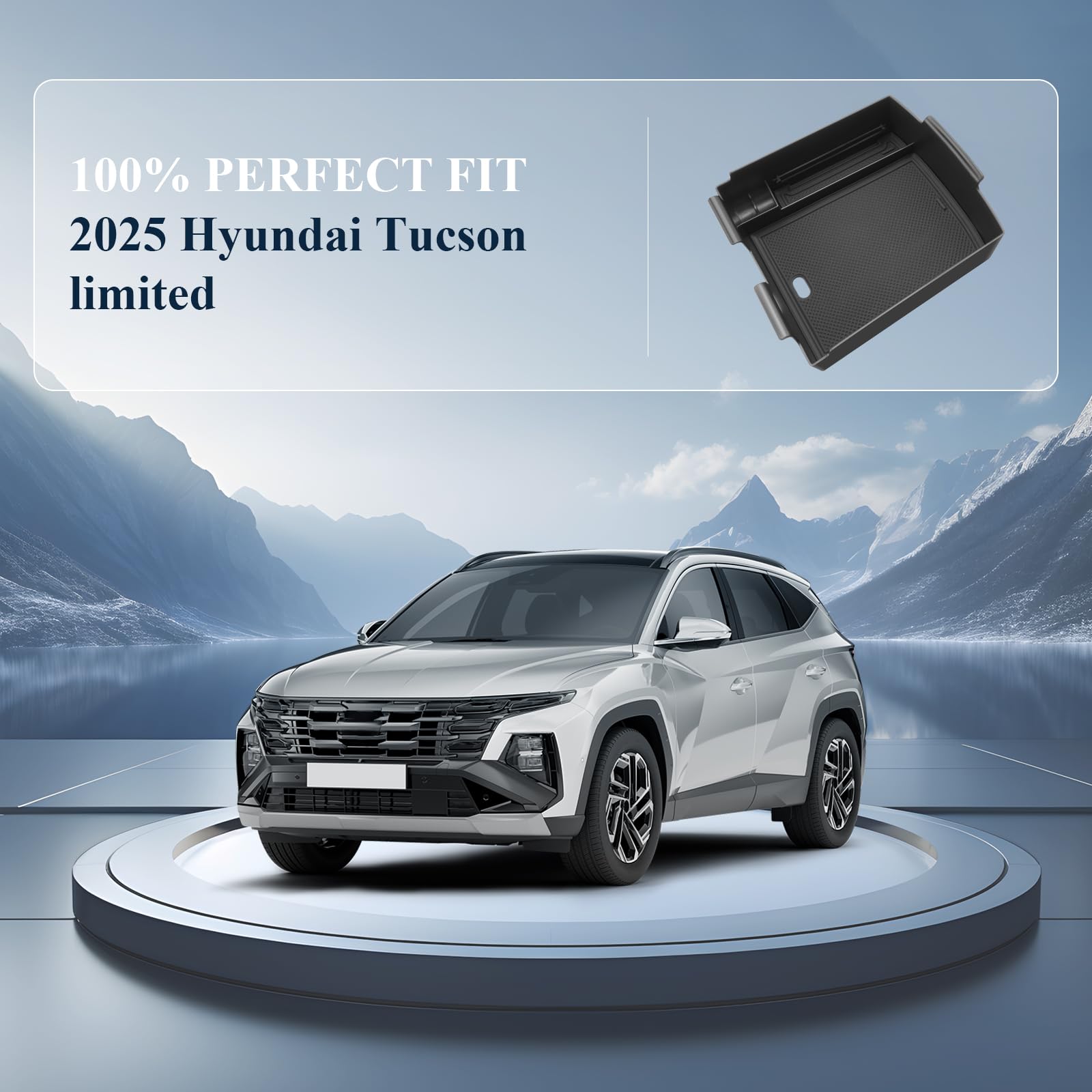 2025 Hyundai Tucson Center Console Organizer - Custom Fit Armrest Tray & Glove Box Insert for Enhanced Car Storage | Perfect for Road Trips, Daily Commute & Organization