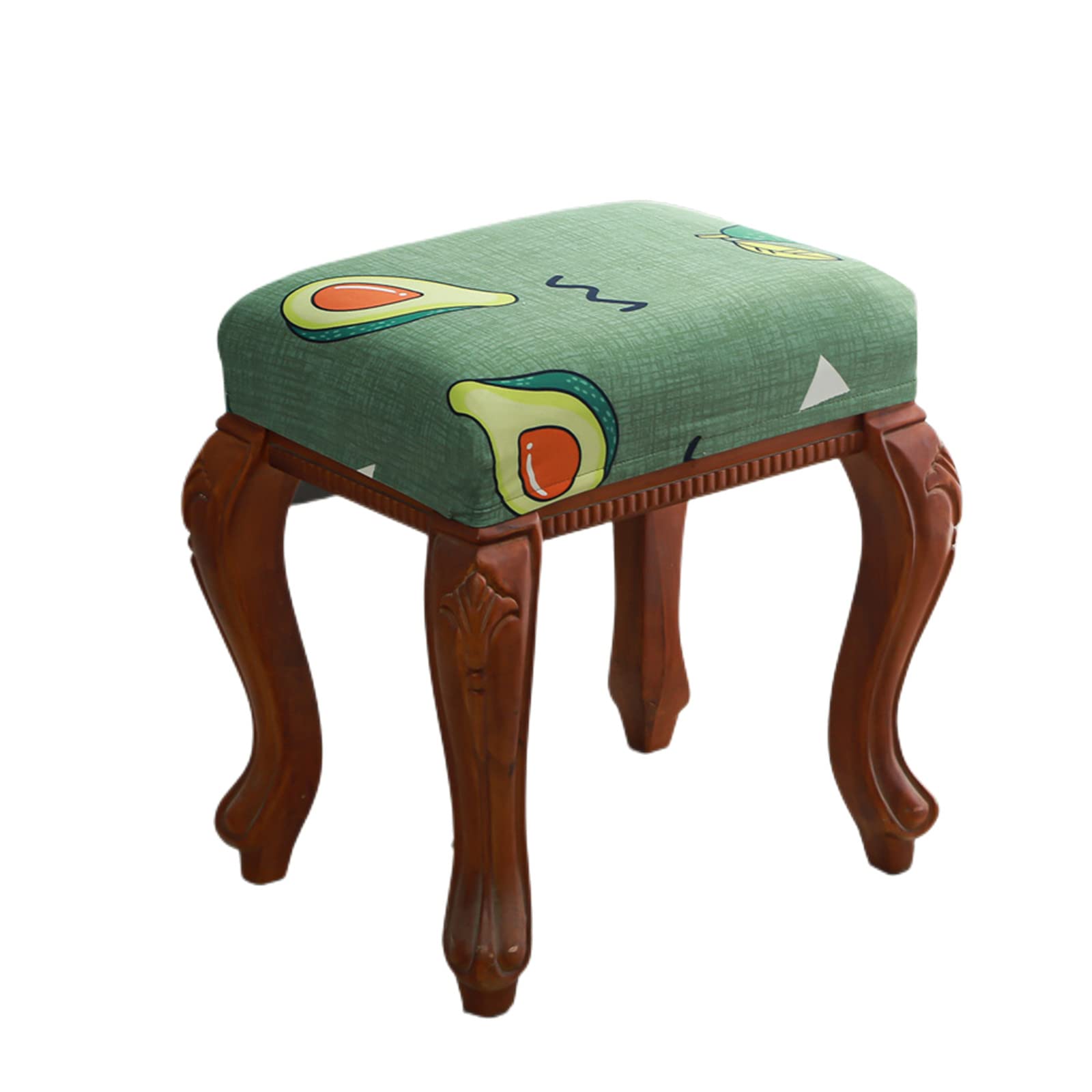 Elastic Rectangle Bar Stool Covers - Washable Stretchable Seat Cushion Covers for Vanity, Dressing Chair & Counter Stools - Perfect for Home, Kitchen, Salon & Office Decor