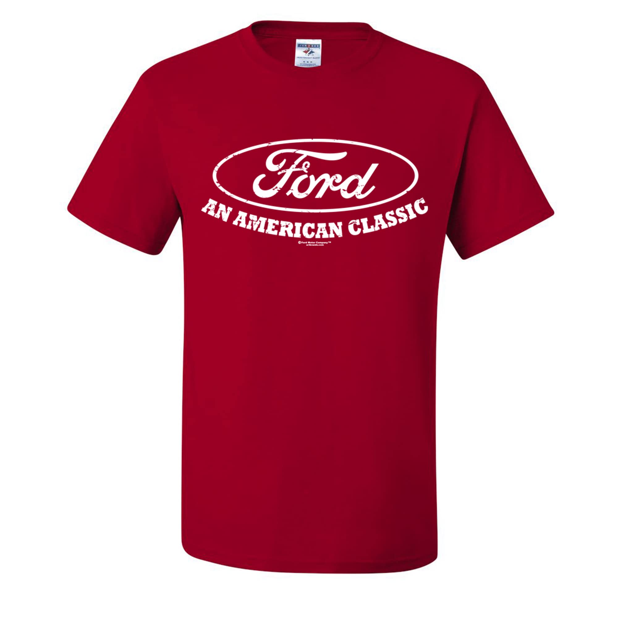 Official Ford Mustang Vintage Logo Men's T-Shirt - Licensed American Classic Muscle Car Tee for Casual Wear & Car Enthusiast Gifts