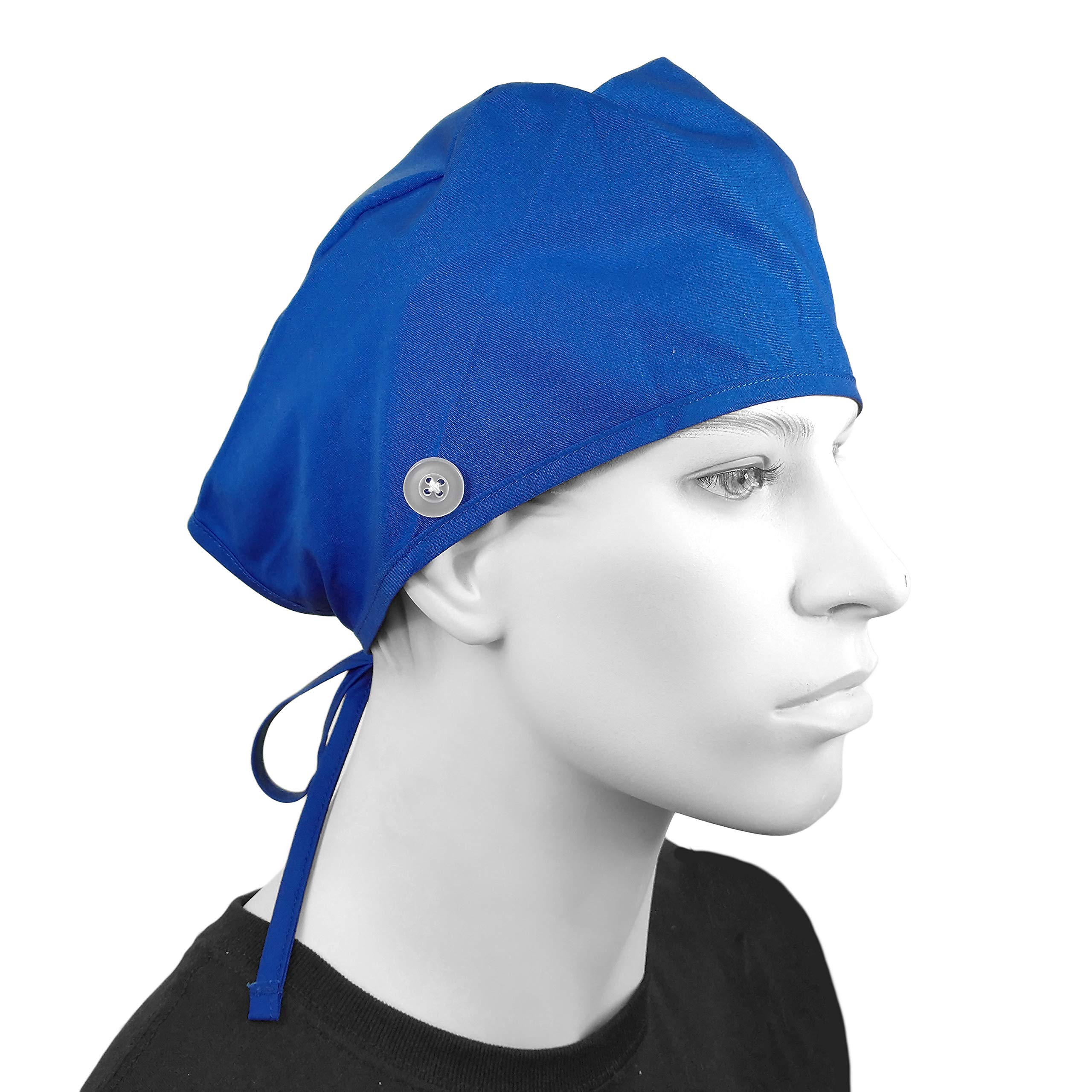 Premium Scrub Cap with Buttons - Unisex Surgical Hat for Men & Women - Adjustable Medical Nurse Cap with Ties - Ideal for Hospitals, Clinics & Healthcare Professionals