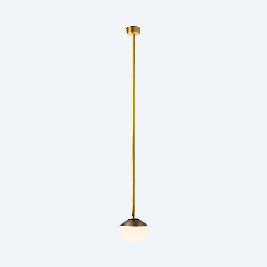 Modern LED Pendant Light with Adjustable Stalk - Sleek Hanging Fixture for Kitchen Island, Dining Room & Bedroom Lighting