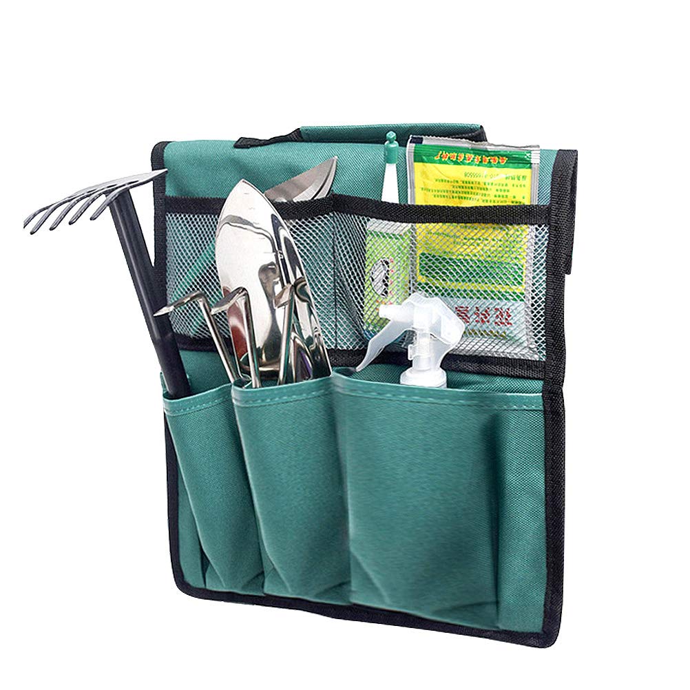 **Portable Garden Kneeler Tool Bag with Multiple Pockets - Durable Oxford Cloth Folding Mesh Gardening Tool Pouch for Outdoor Planting, Weeding & Landscaping - Perfect for Gardeners & DIY Enthusiasts**