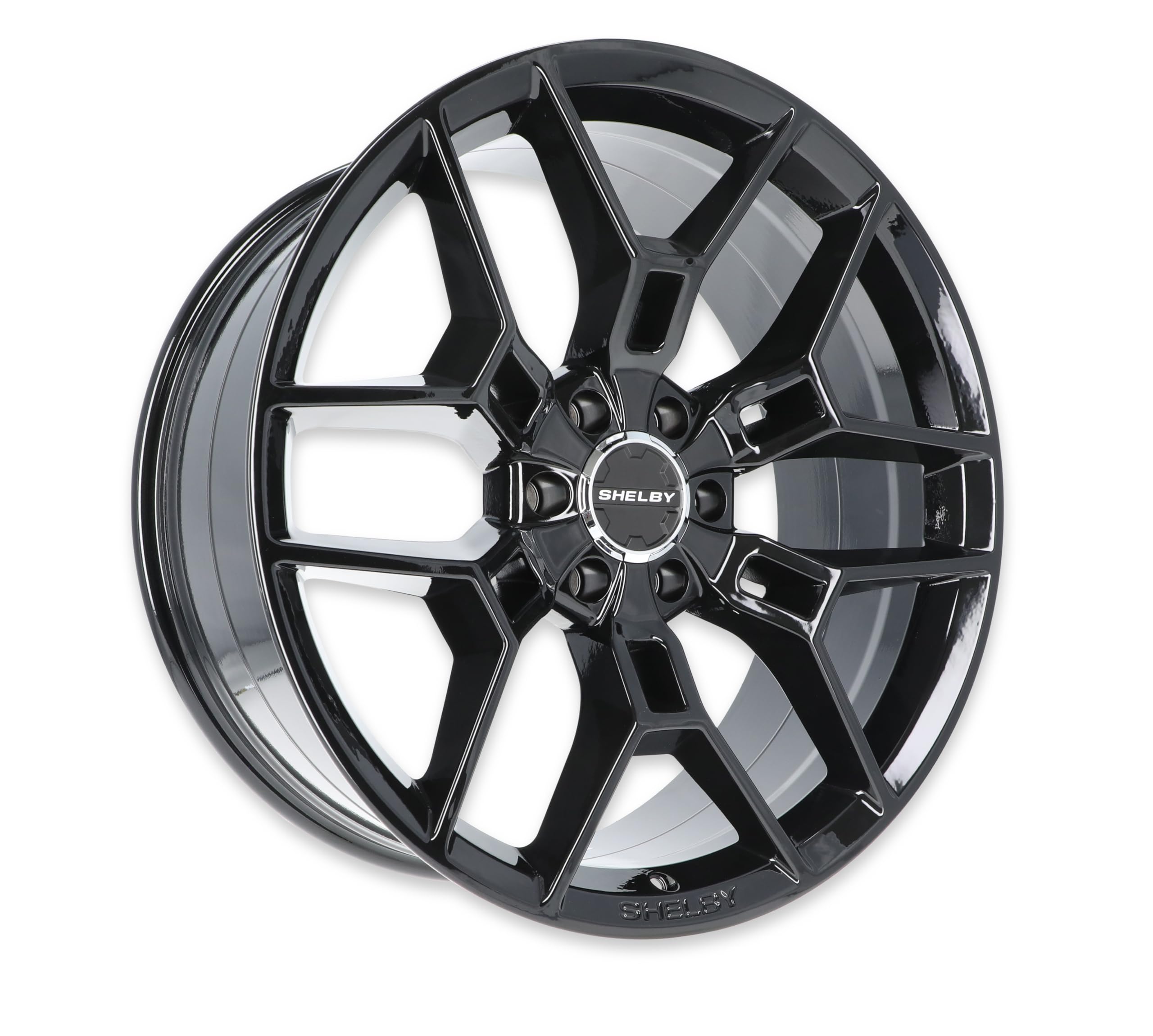 DRAKE WHEELS S45395512B CS-45 Black Alloy Rims for Ford F150 - Premium Truck Wheels for Off-Road & Street Performance