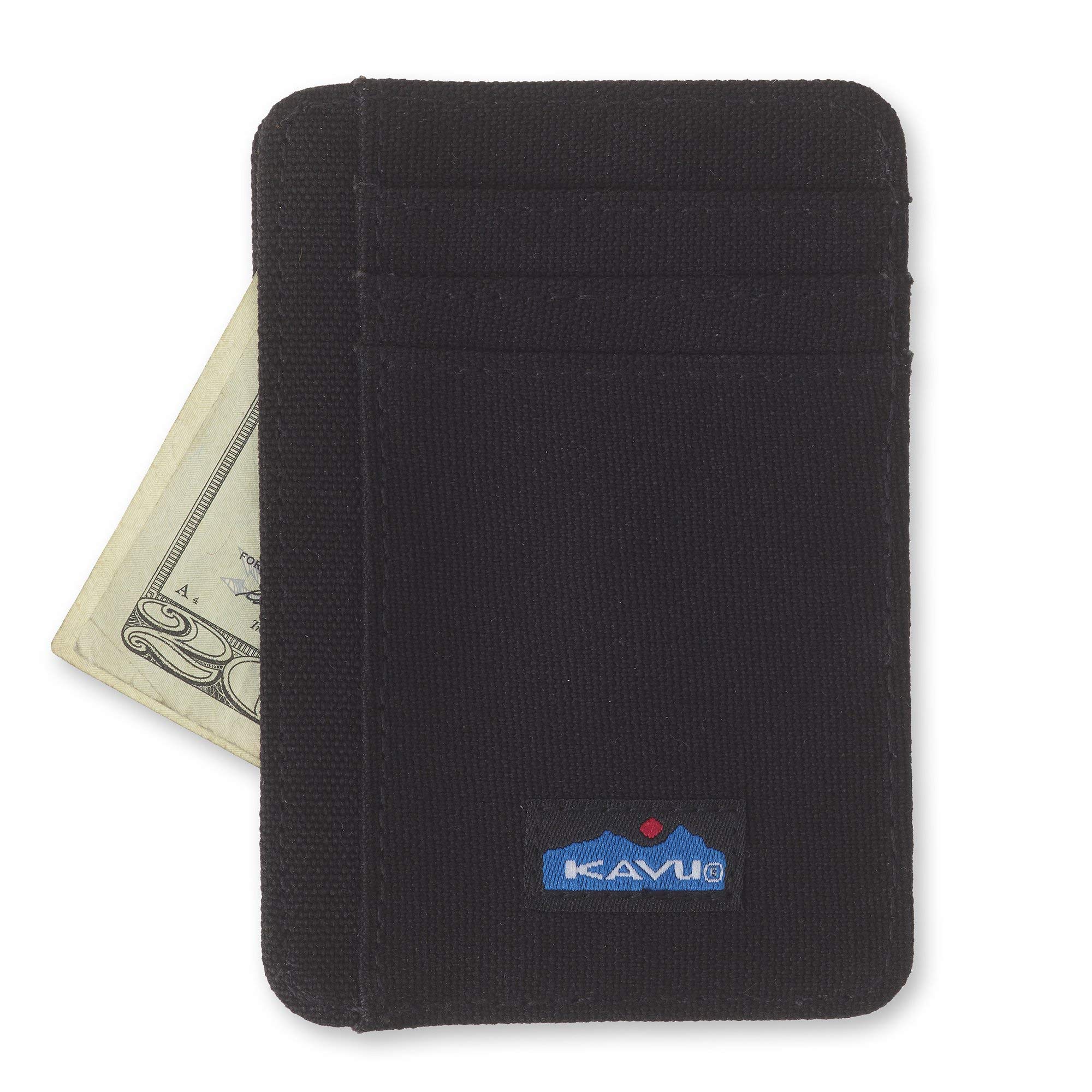 KAVU Fairbanks Double Sided Slim Cotton Canvas Wallet for Men & Women - RFID Blocking Minimalist Bifold Wallet for Travel, Hiking & Everyday Use
