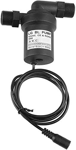 12V Brushless Solar Hot Water Heater Circulation Pump - High Temperature Water Circulation System for RV, Camper, Off-Grid Homes & Solar Heating Applications