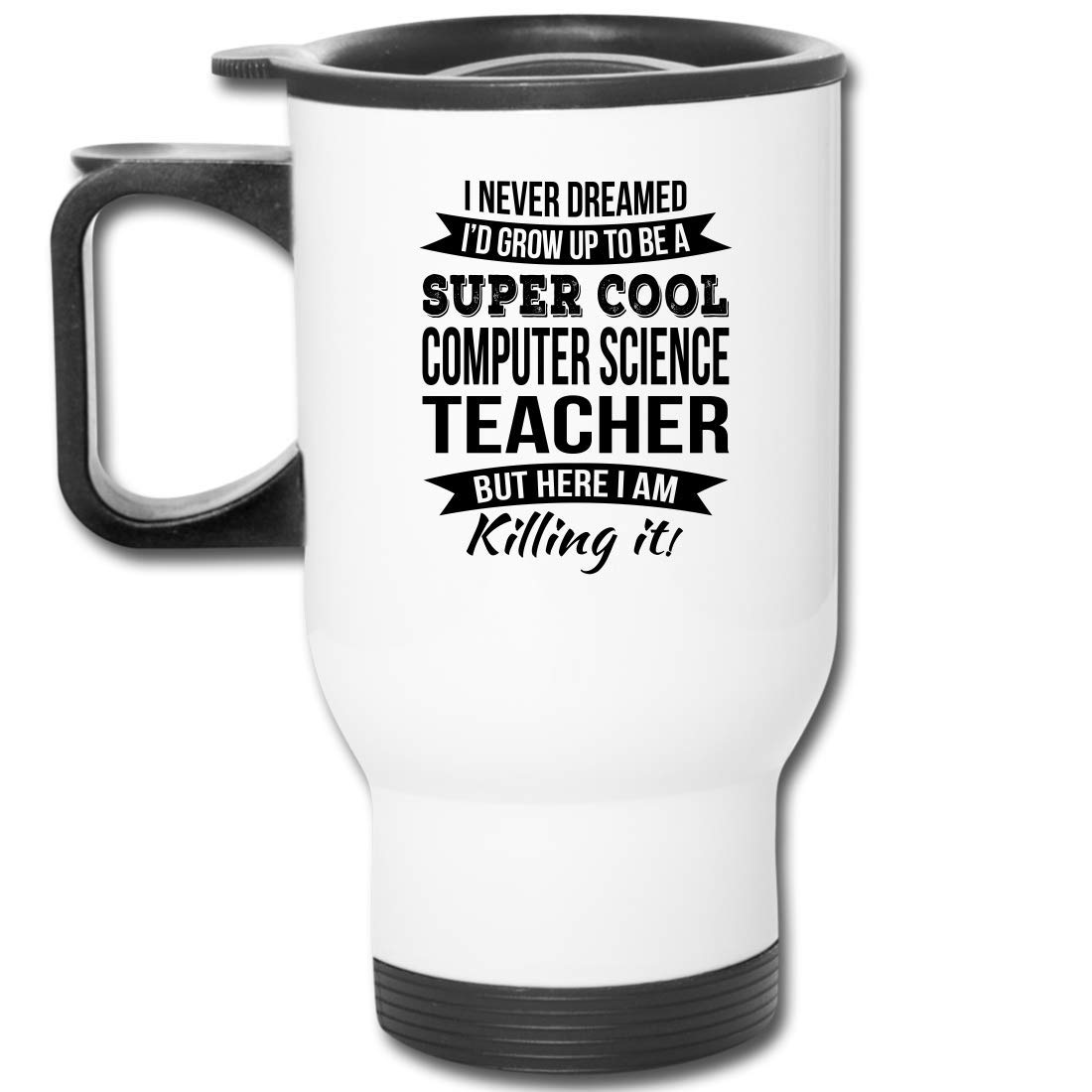 Computer Science Teacher Travel Mug - 14oz Appreciation Gift for Men & Women | Perfect for Coffee & Tea on the Go