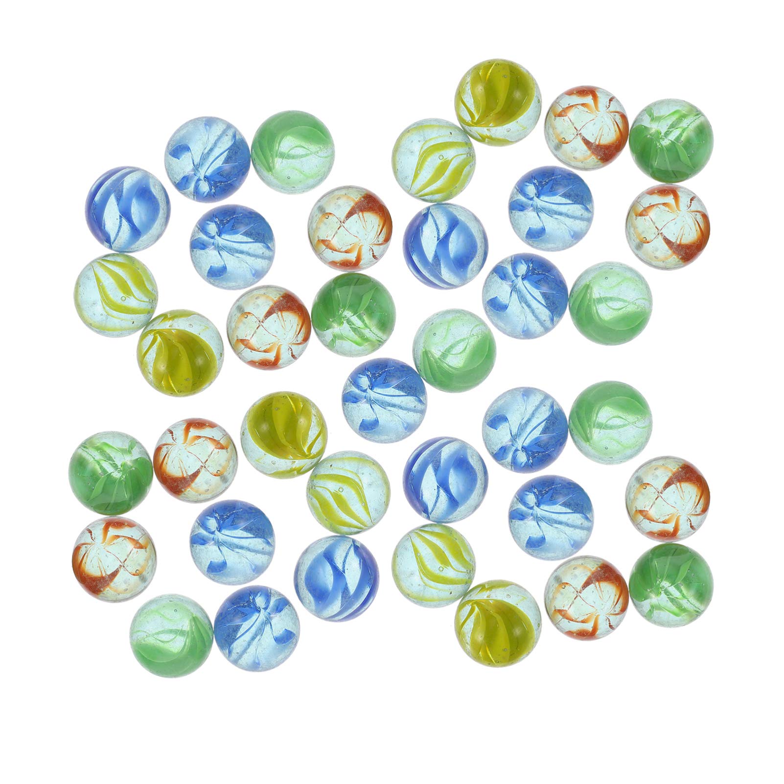 IMIKEYA 100pcs Assorted Color Glass Marbles - Colorful Cat Eye Round Marbles for Kids Toys, Aquarium Decor, Vase Fillers & Fish Tank Plants - Perfect for Home Decor, DIY Crafts and Sensory Play