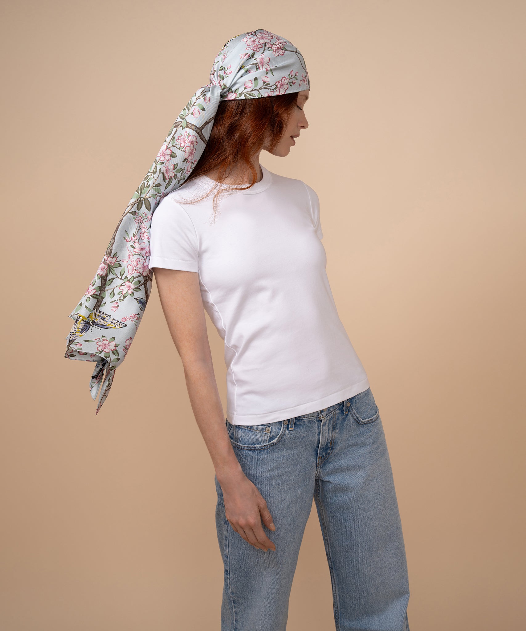 Elegant Spring Unfolding Silk Oblong Scarf - Lightweight Fashion Accessory for Women - Perfect for Office, Party & Travel Outfits