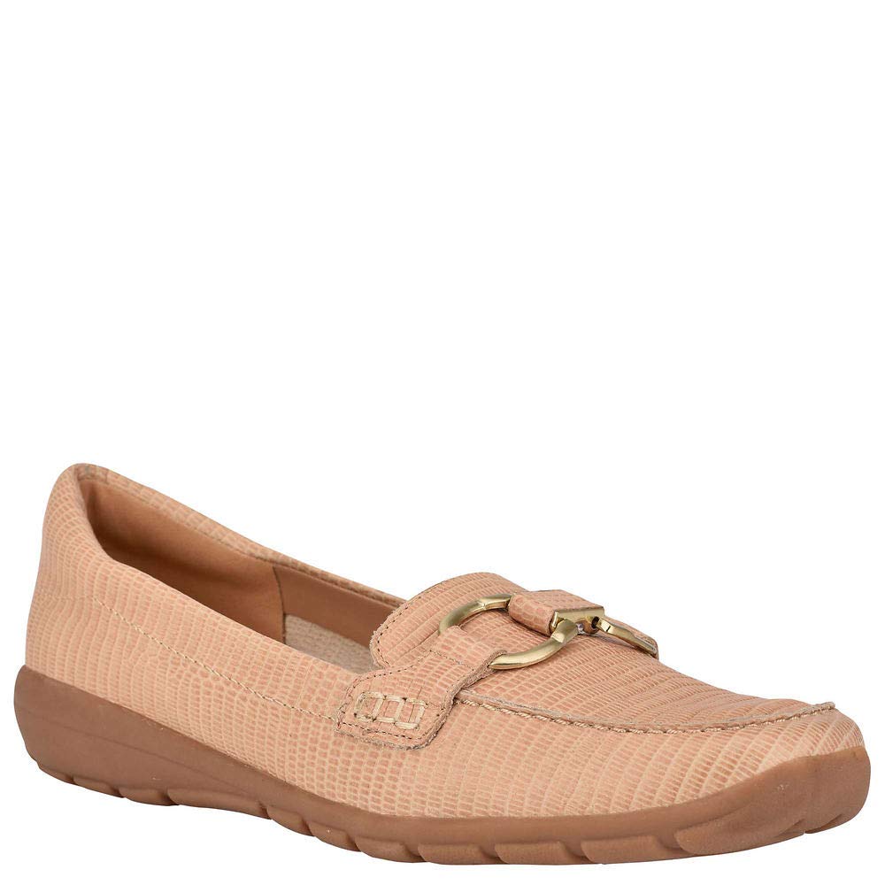 Easy Spirit Women's Comfortable Slip-On Flats - Lightweight Walking Shoes for Work, Travel & Everyday Wear | Breathable & Cushioned Casual Loafers