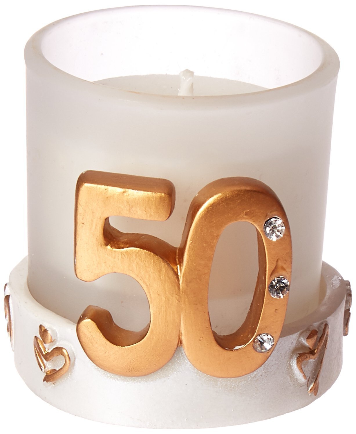 Golden 50th Anniversary Birthday Candles - Set of 72 Elegant Party Favors for Wedding, Anniversary & Milestone Celebrations