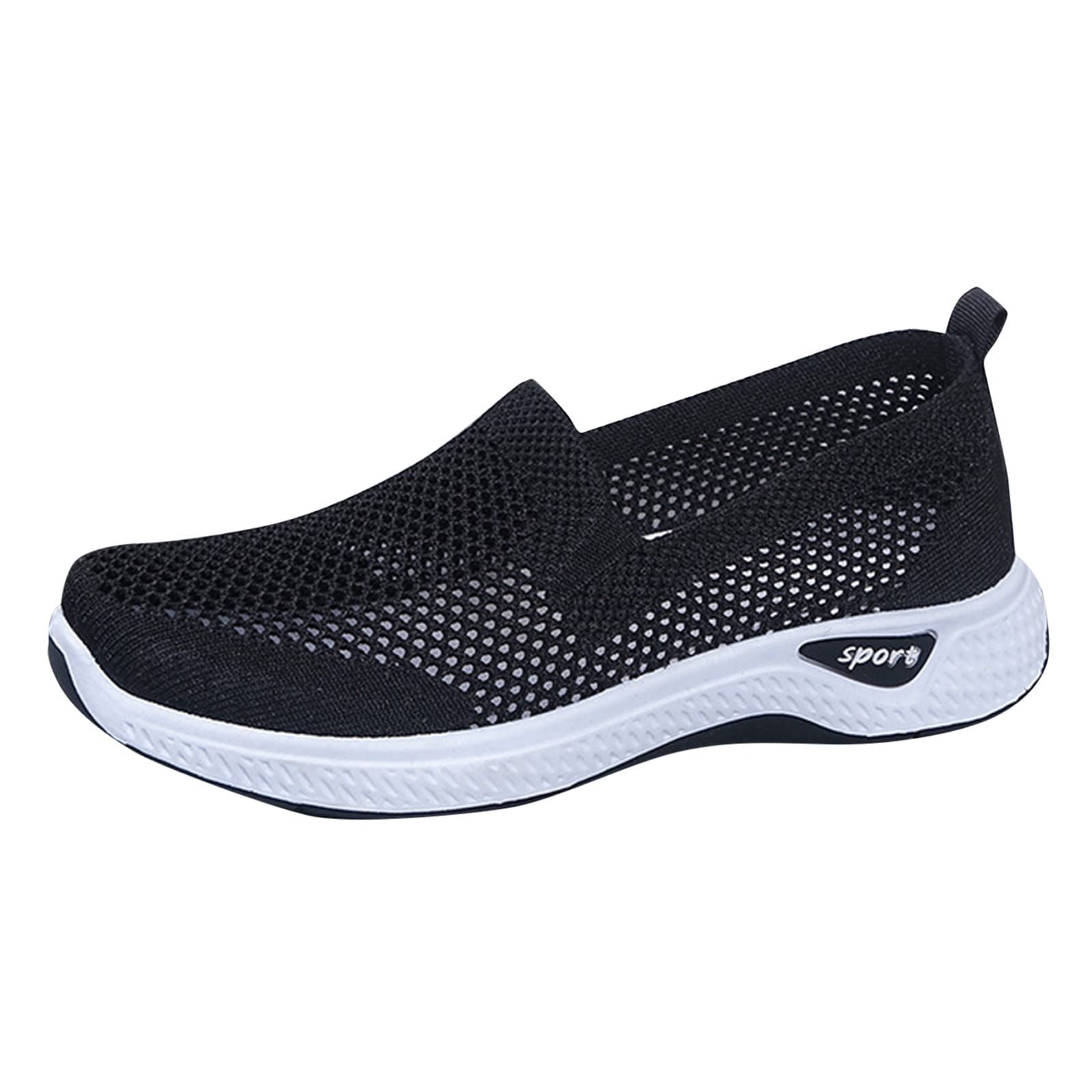 Women's Breathable Lace-Up Sneakers - Comfortable Walking Shoes Size 9 | Casual Flats for Everyday Wear, Gym, Travel & Outdoor Activities