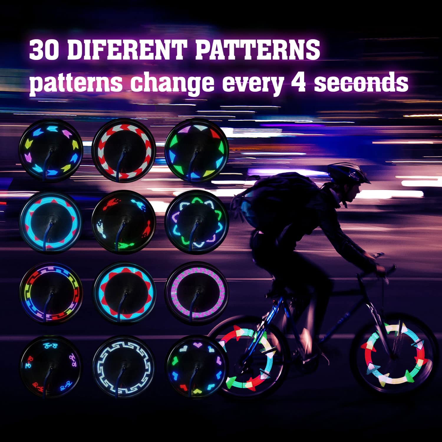Best Bike Wheel LED Lights for Night Riding - Waterproof & Bright Spoke Lights for Safety - Perfect for Cycling, Commuting, and Outdoor Adventures