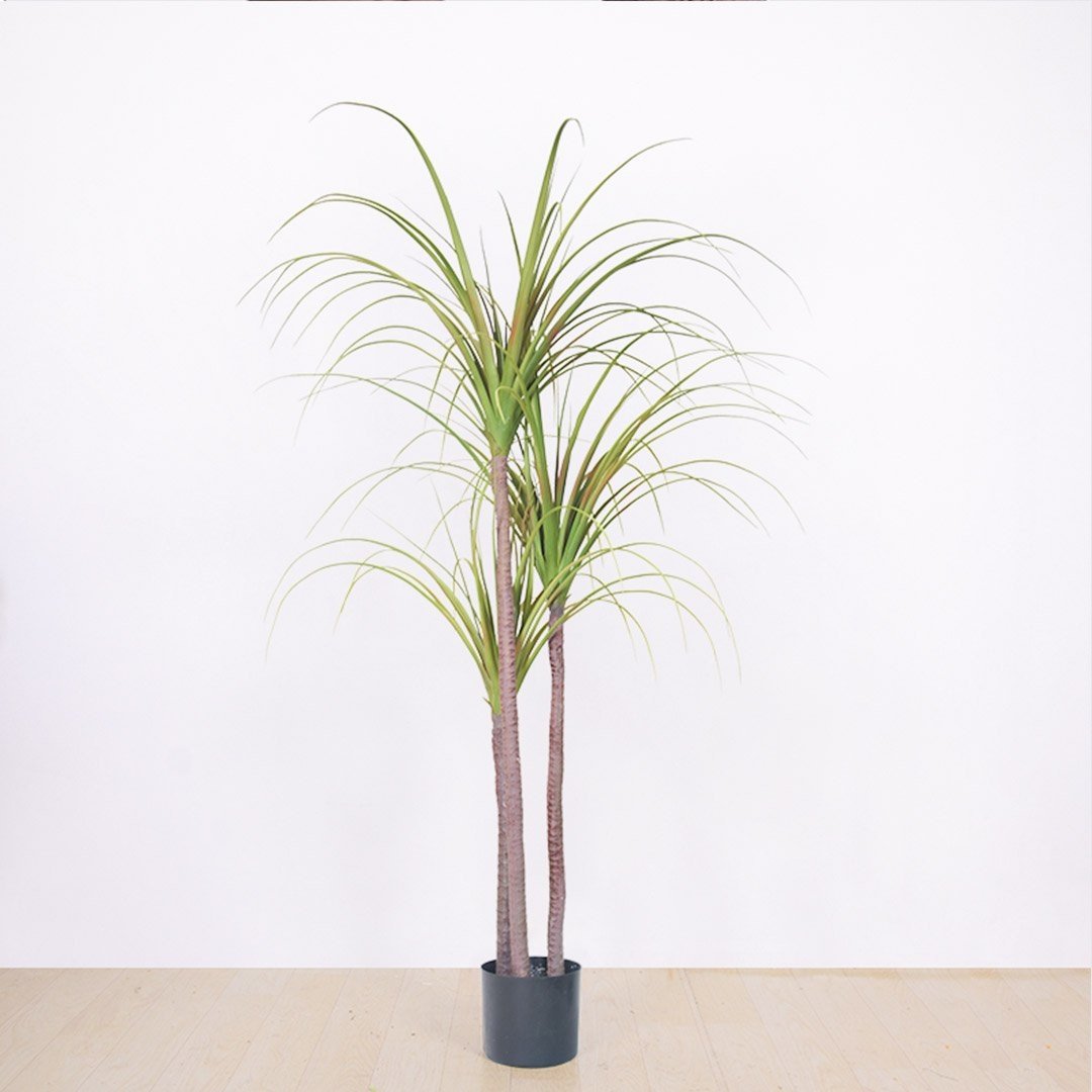 145cm Green Artificial Dragon Blood Tree Fake Plant for Indoor Decor - Perfect for Home, Office, and Commercial Spaces