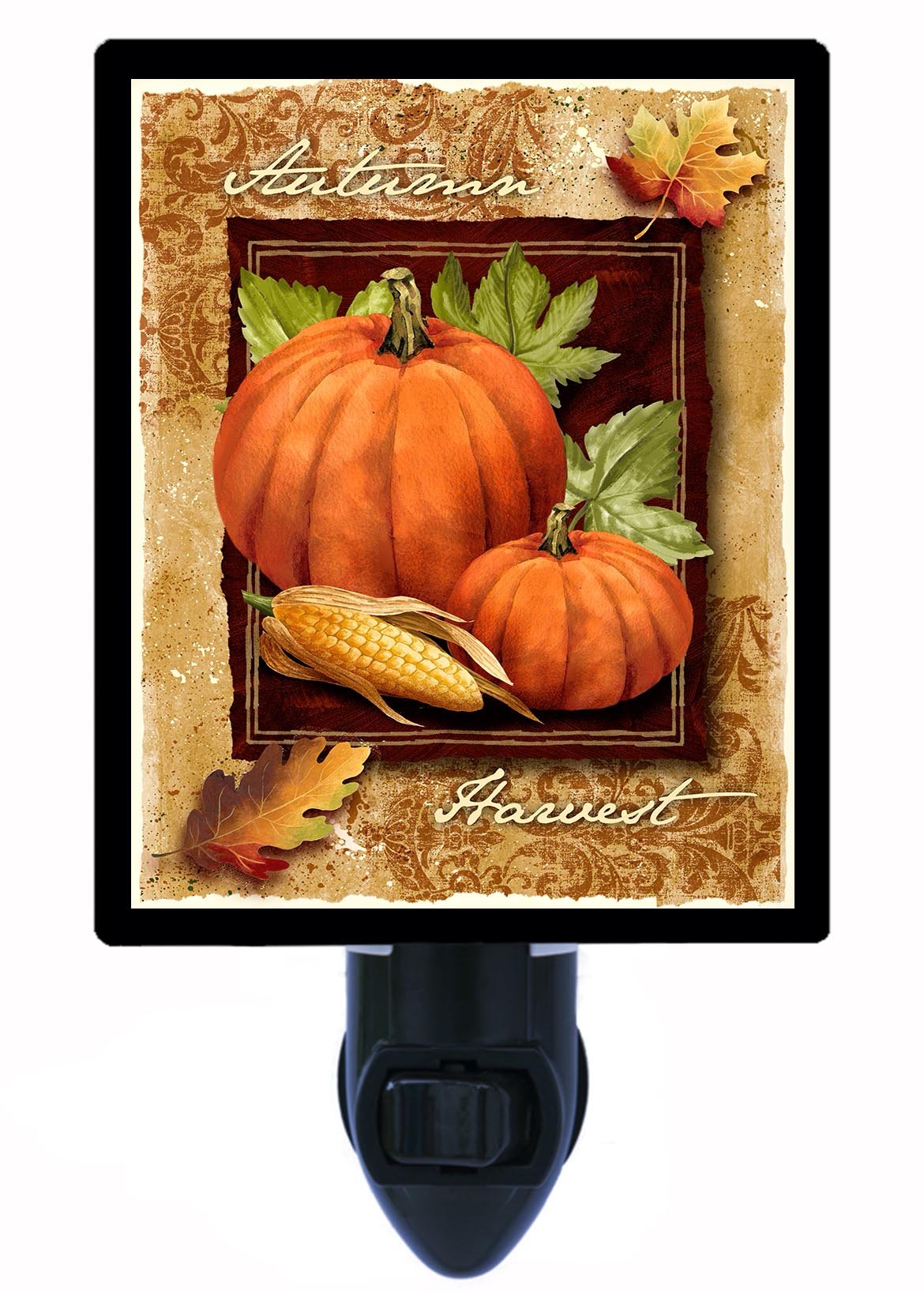 Autumn Harvest Night Light - Pumpkin & Corn Design for Fall Decor - Perfect for Bedroom, Nursery, and Seasonal Home Decor
