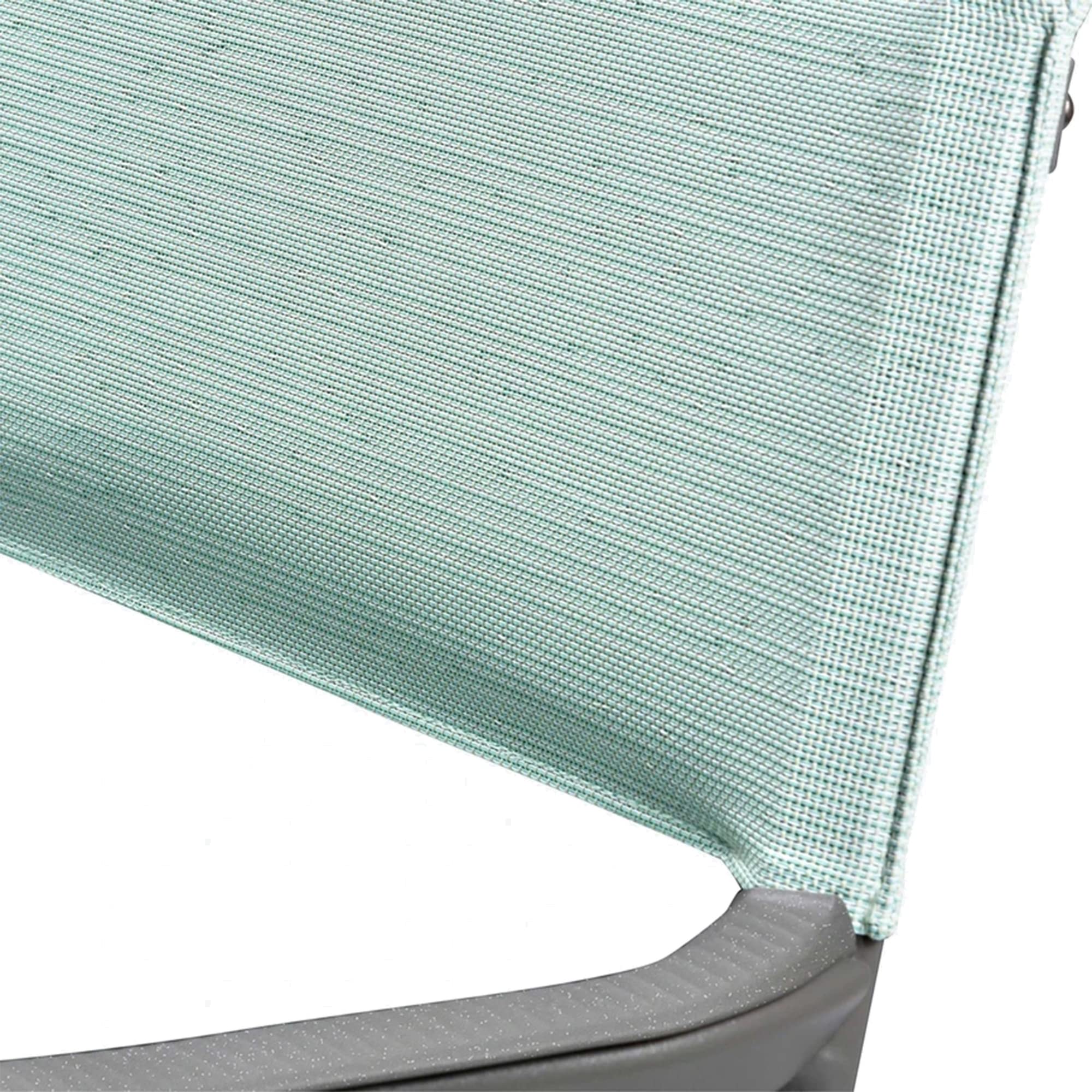 Lafuma ORON Outdoor Dining Armchair Set of 2 - Titanium Frame, Mistral Blue - Perfect for Patio, Garden, Poolside & Backyard Relaxation