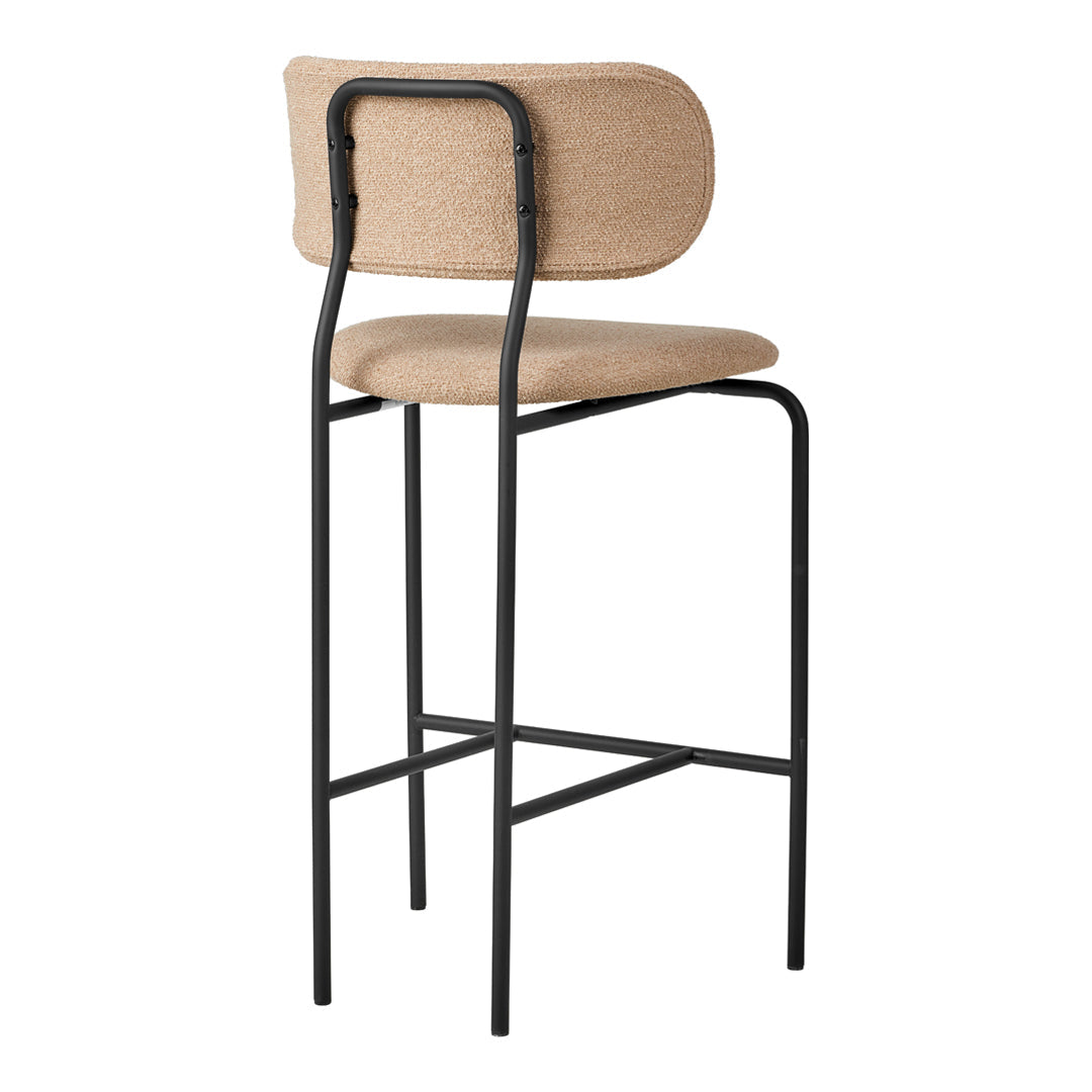 Sturdy Coco Counter Chair - Adjustable Height Bar Stool with Backrest for Kitchen Island, Breakfast Nook & Home Decor