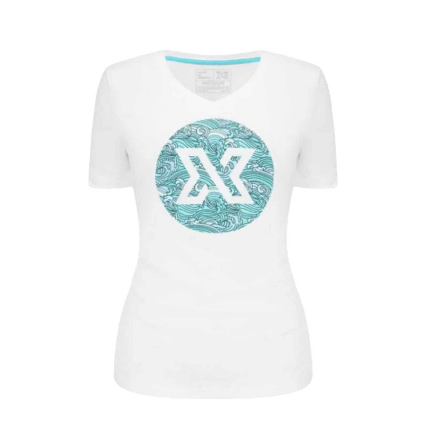 XDeep Women's Japanese Wave Print T-Shirt - Stylish Casual Top for Streetwear, Beach & Everyday Fashion