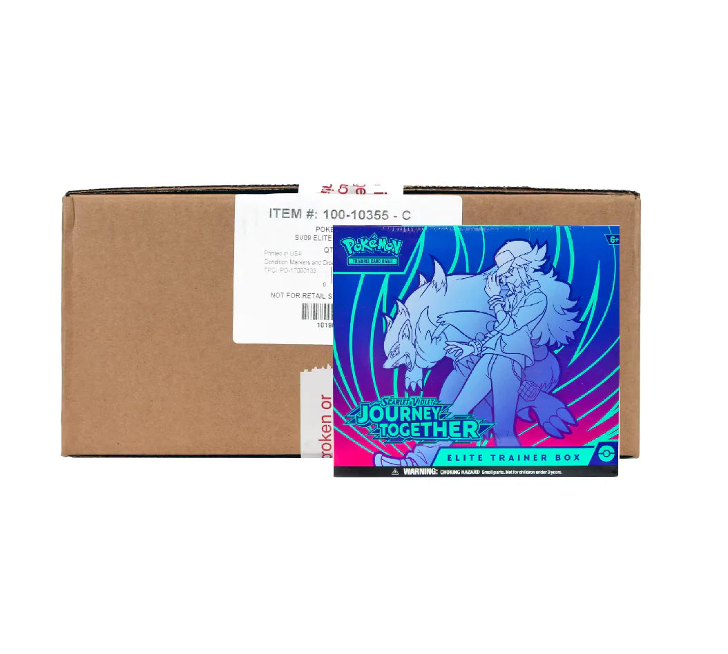 Pokemon Journey Together Elite Trainer Box - 10 Box Case | Collectible Trading Cards for Battles & Trades | Perfect for Tournaments, Gifts & Pokemon Fans