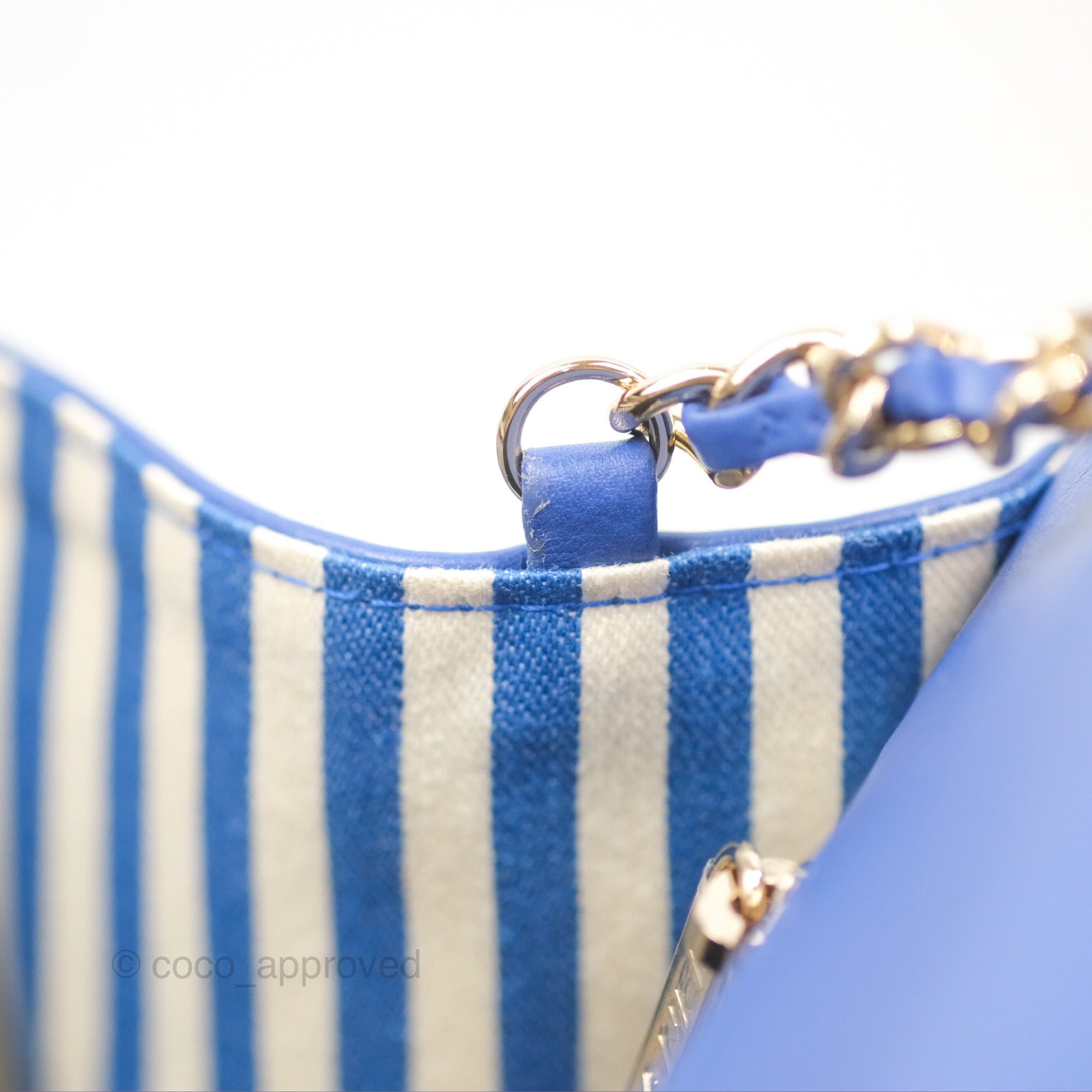 Chanel Chevron Square Envelope Flap Bag Royal Blue 19C - Luxury Designer Handbag for Women, Perfect for Evening Parties, Date Nights & Special Occasions