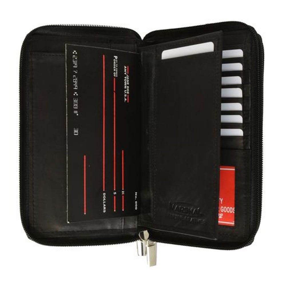 Stylish Genuine Leather Wallet for Women - RFID Blocking Checkbook & ID Card Holder - Perfect for Everyday Use, Travel, and Business