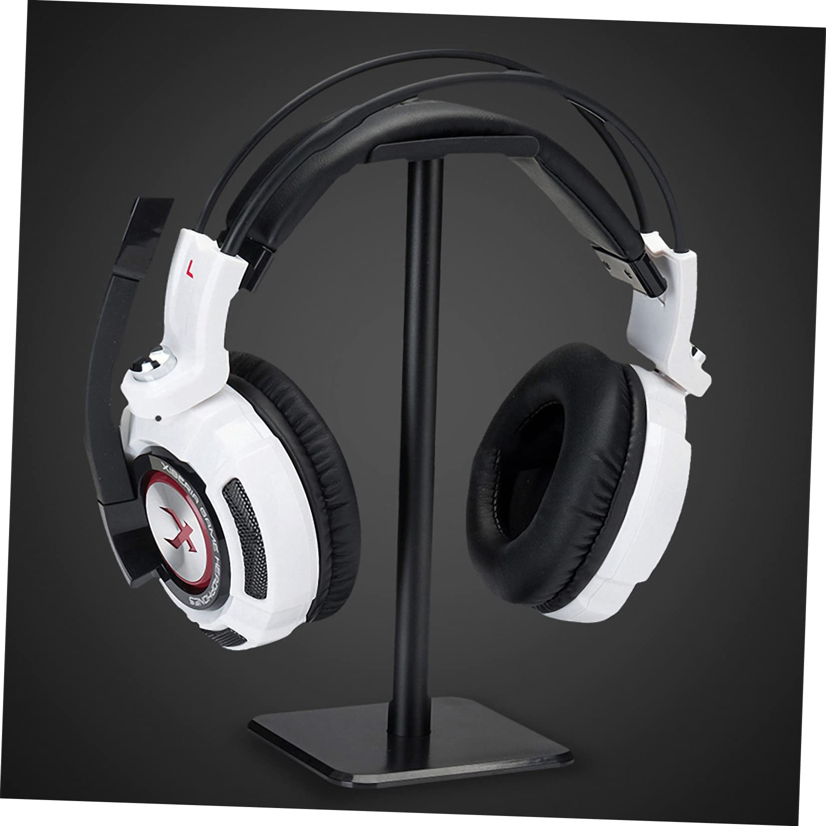 Gadpiparty 2-Pack Ergonomic Headphone Stand - Compact Gaming Headset Holder with Sturdy ABS Base for Desk, PC & Console Setup | Perfect for Gamers, Streamers & Home Office Organization