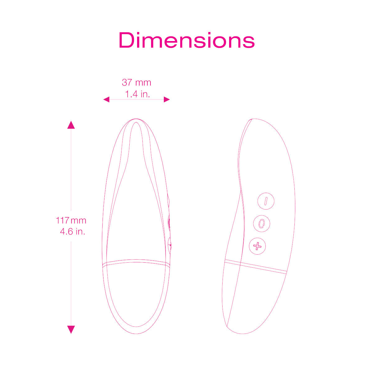 Intimina KIRI Personal Massager for Women - Pink | Relaxing & Rejuvenating Muscle Massager for Home & Spa Use