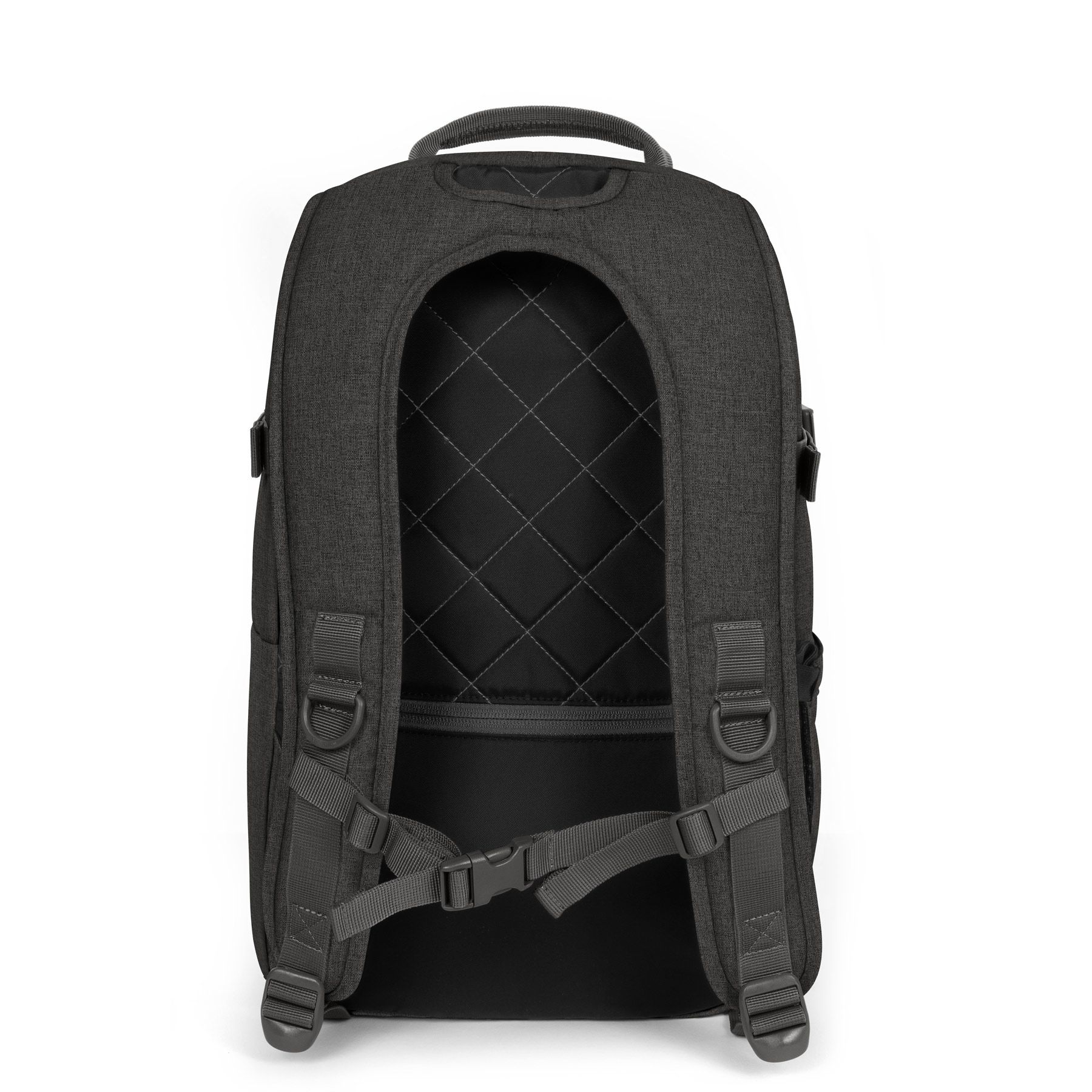 Eastpak Smallker CS Backpack - Stylish Black Denim for School, Work & Travel | Durable Laptop Bag with Padded Shoulder Straps