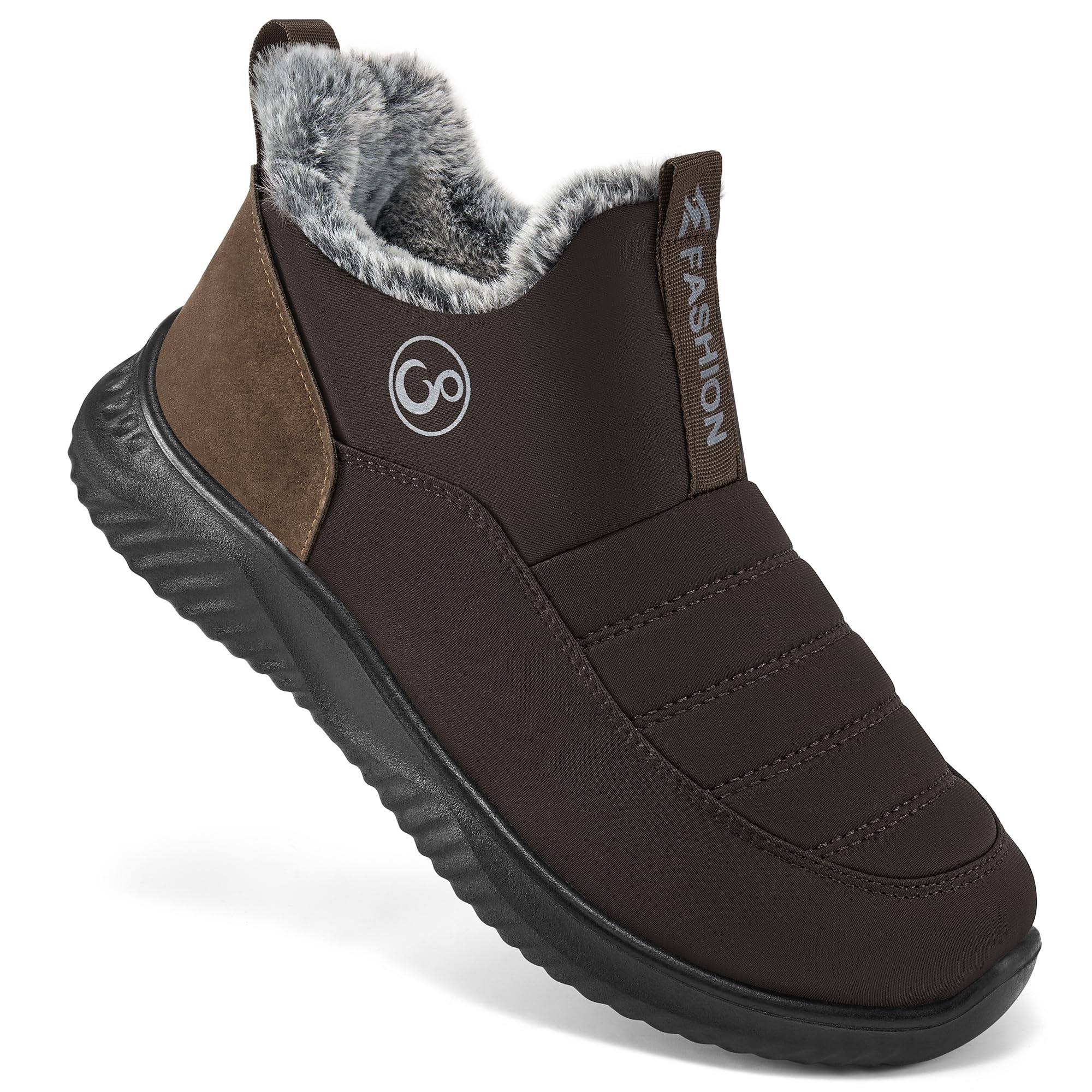 Alicegana Women's Winter Snow Boots - Waterproof Slip-On Ankle Booties with Warm Fur Lining & Non-Slip Sole | Cozy Footwear for Snowy Days, Outdoor Activities & Casual Winter Wear