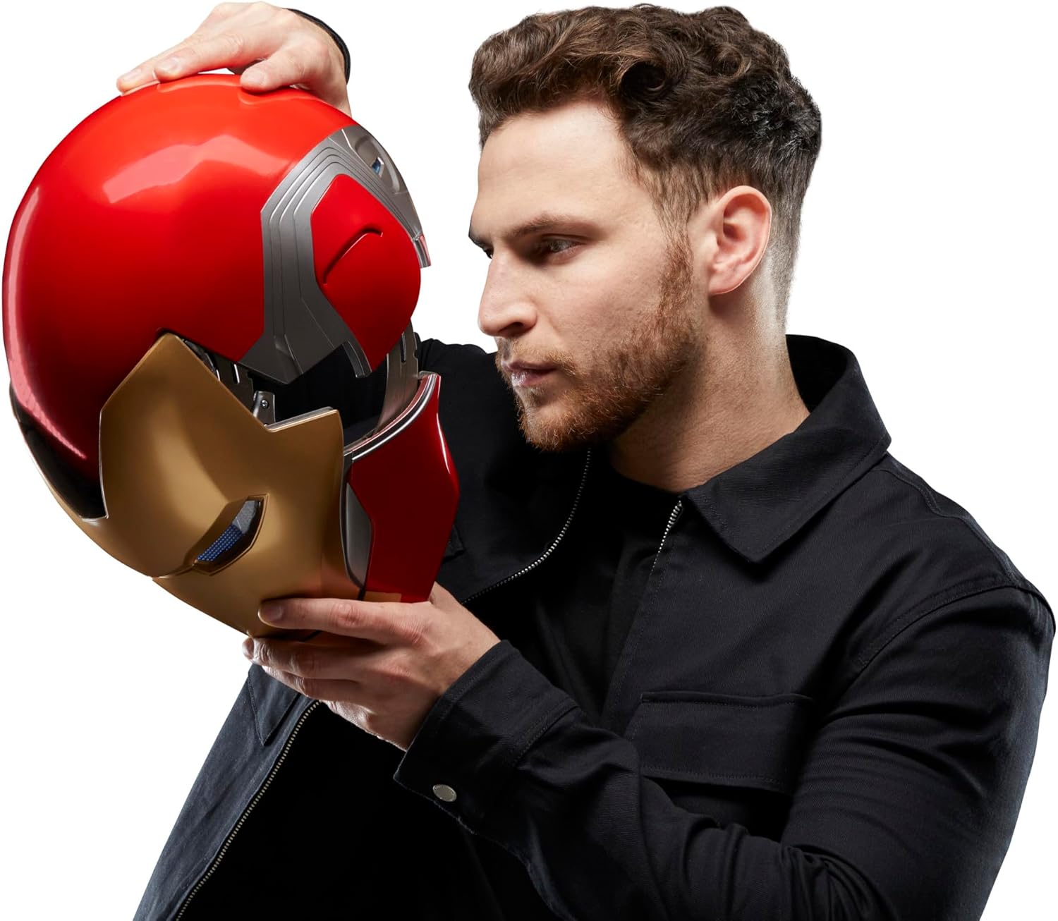 Marvel Legends Iron Man Helmet Avengers Endgame - Official Collectible Replica for Cosplay, Display & Gifts - Perfect for Halloween, Comic Con & Superhero Fans