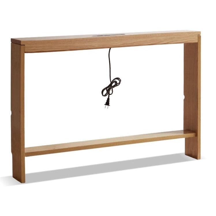 39.3x5.9x26.7 inch / 100x15x68 cm / Natural wood color / storage rack depth