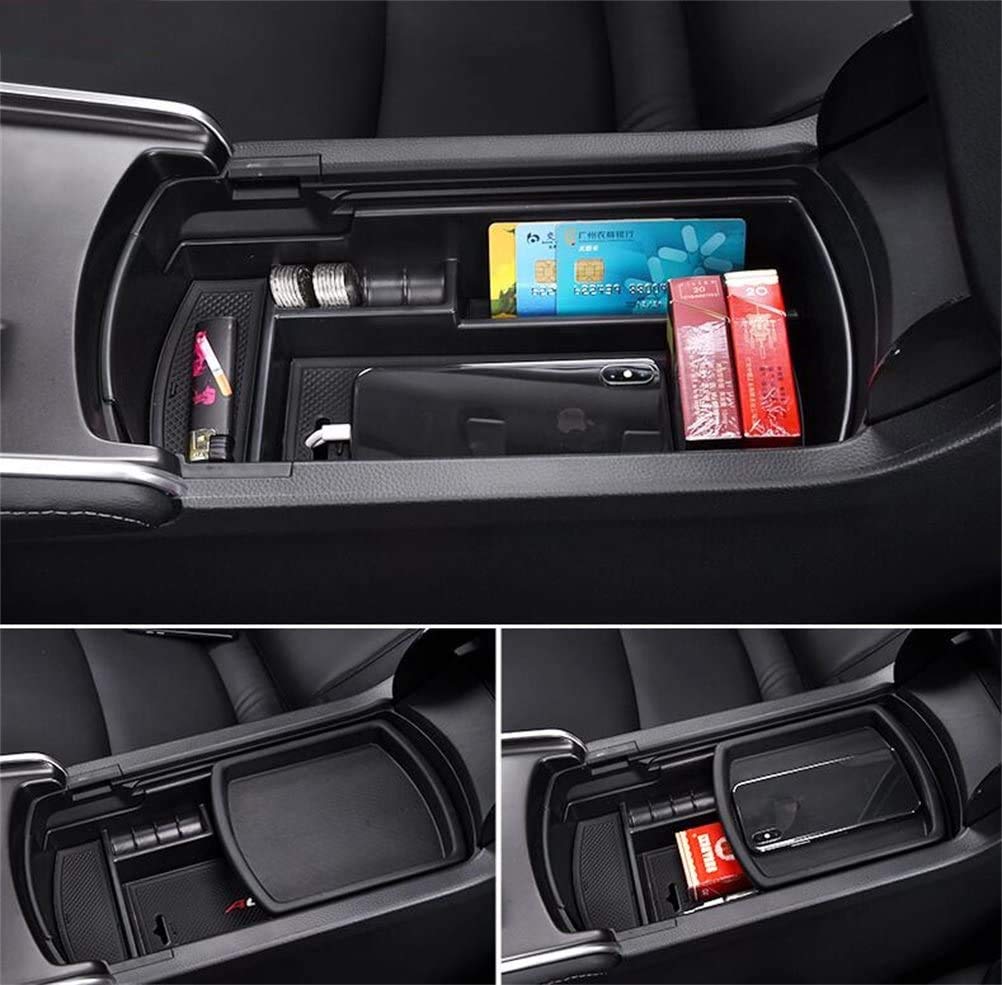 Vesul Center Console Organizer for Honda Accord 2018-2022 - ABS Armrest Storage Tray with Dividers | Perfect for Car Accessories Organization & Glove Compartment Storage