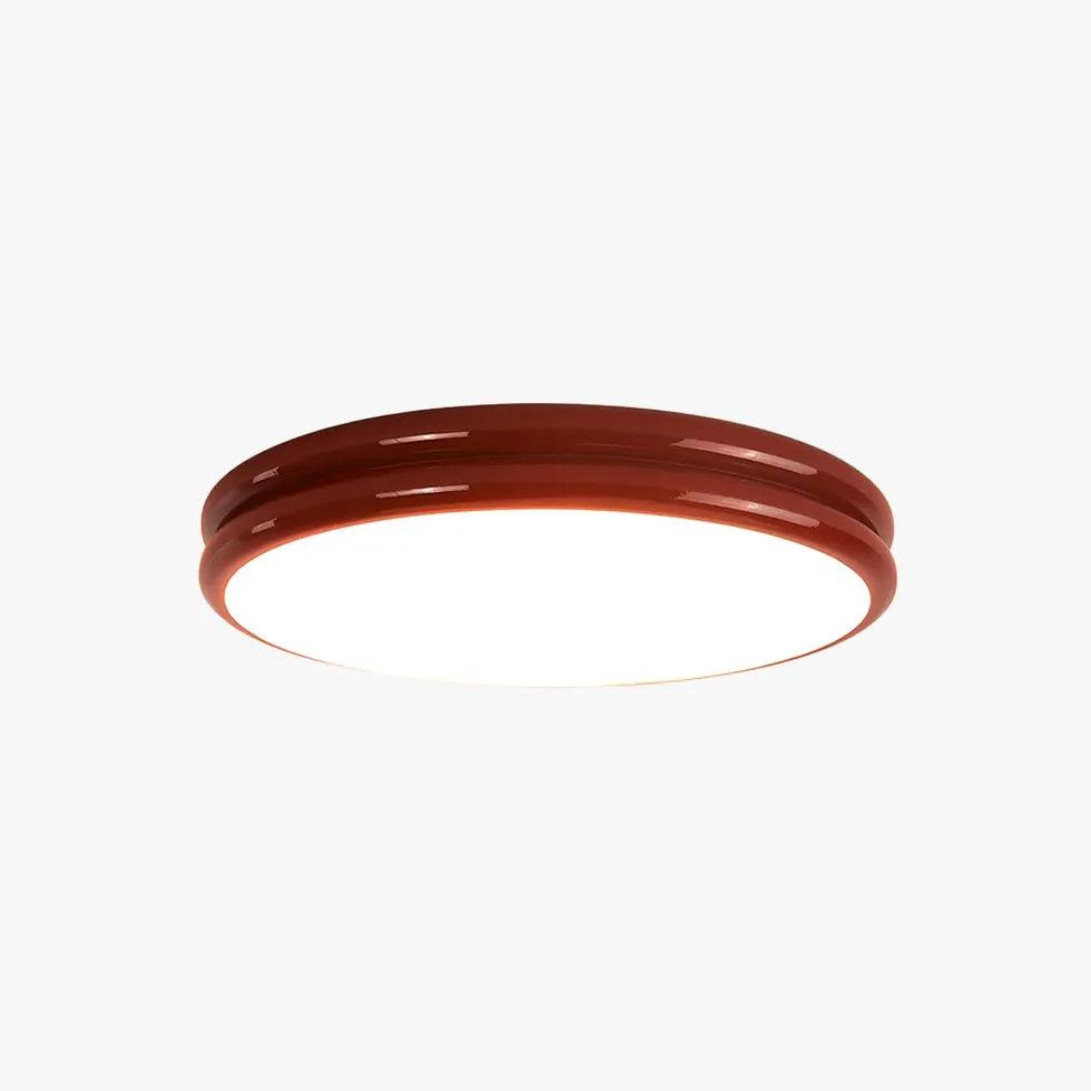 Modern Round Flush Mount Ceiling Light for Bedroom - Elegant Cake Design LED Fixture, Perfect for Bedroom, Living Room, and Dining Room Lighting