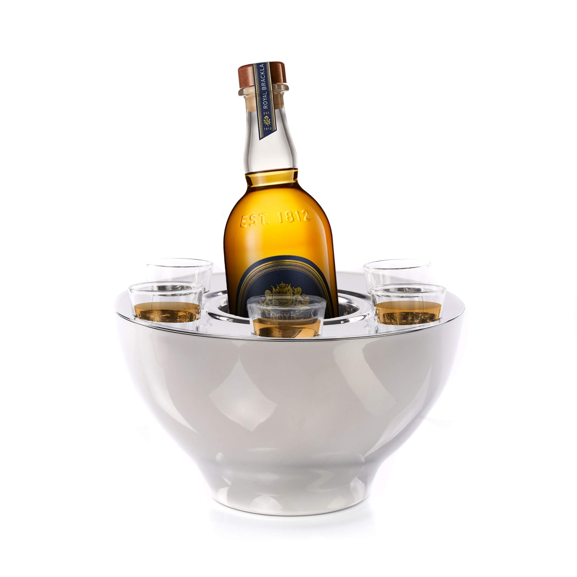 Premium IMPULSE! Vienna 6-Piece Stainless Steel Shot Glass Set - Durable & Dishwasher Safe for Cocktails, Parties, and Home Bar Use