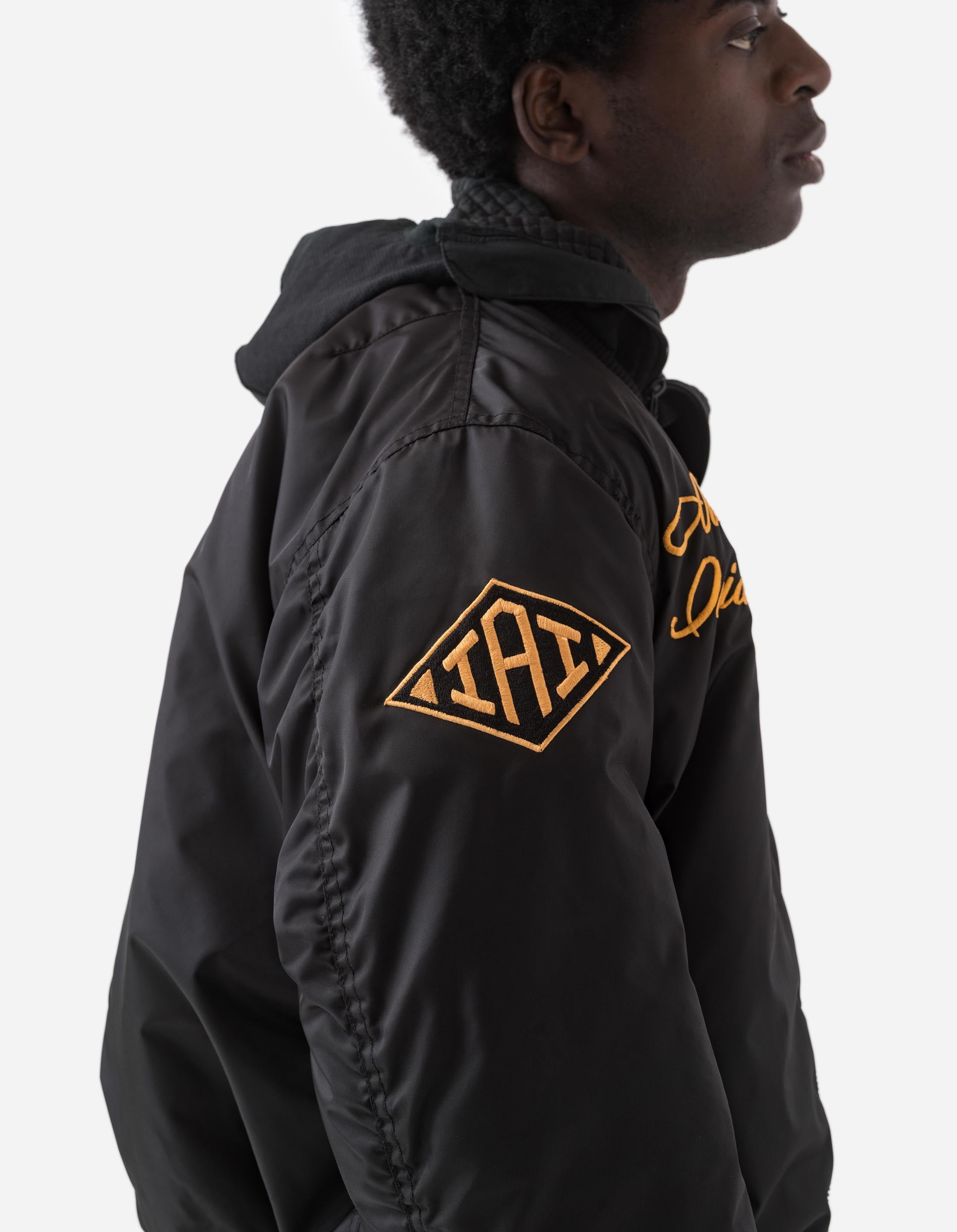 Nekomata Tiger MA1 Bomber Jacket for Men - Black Military Flight Jacket - Stylish & Durable Outerwear for Casual Wear & Street Fashion