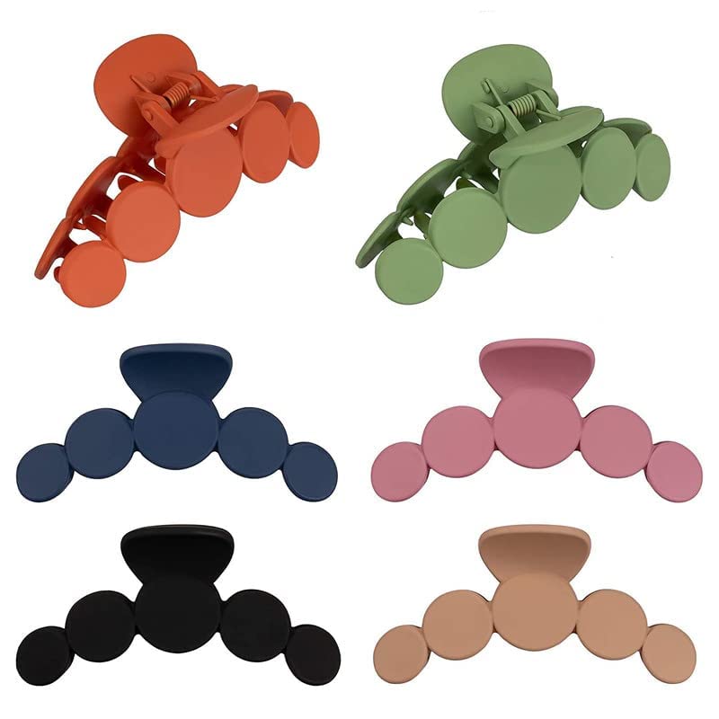 BAOER Strong Hold Hair Claw Clips for Women - Non-Slip Jaw Clamp Hair Clips for Thin & Thick Hair - Fashion Hair Accessories for Girls & Women - Perfect for Work, Gym, and Everyday Styling