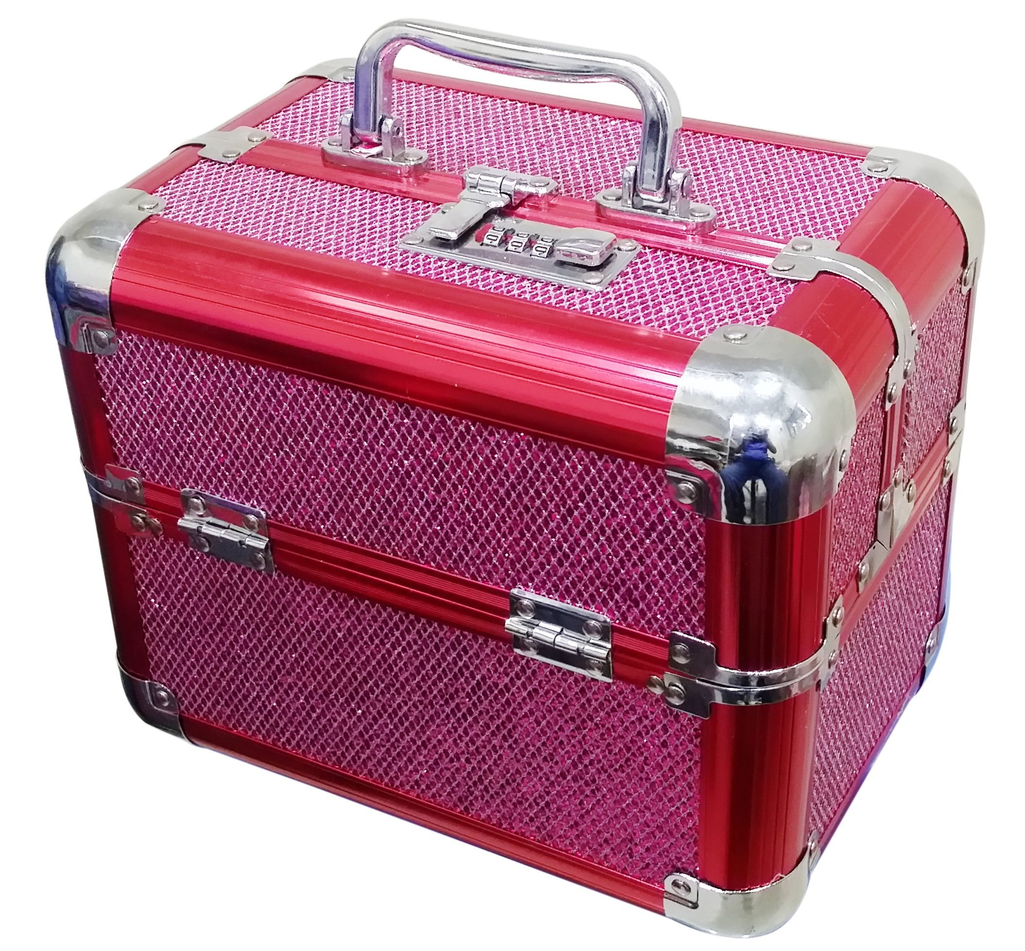 Pride Smile Makeup Vanity Box - Portable Cosmetic Organizer with Mirror for Home & Travel | Perfect for Beauty Storage, Makeup Application, and Salon Use